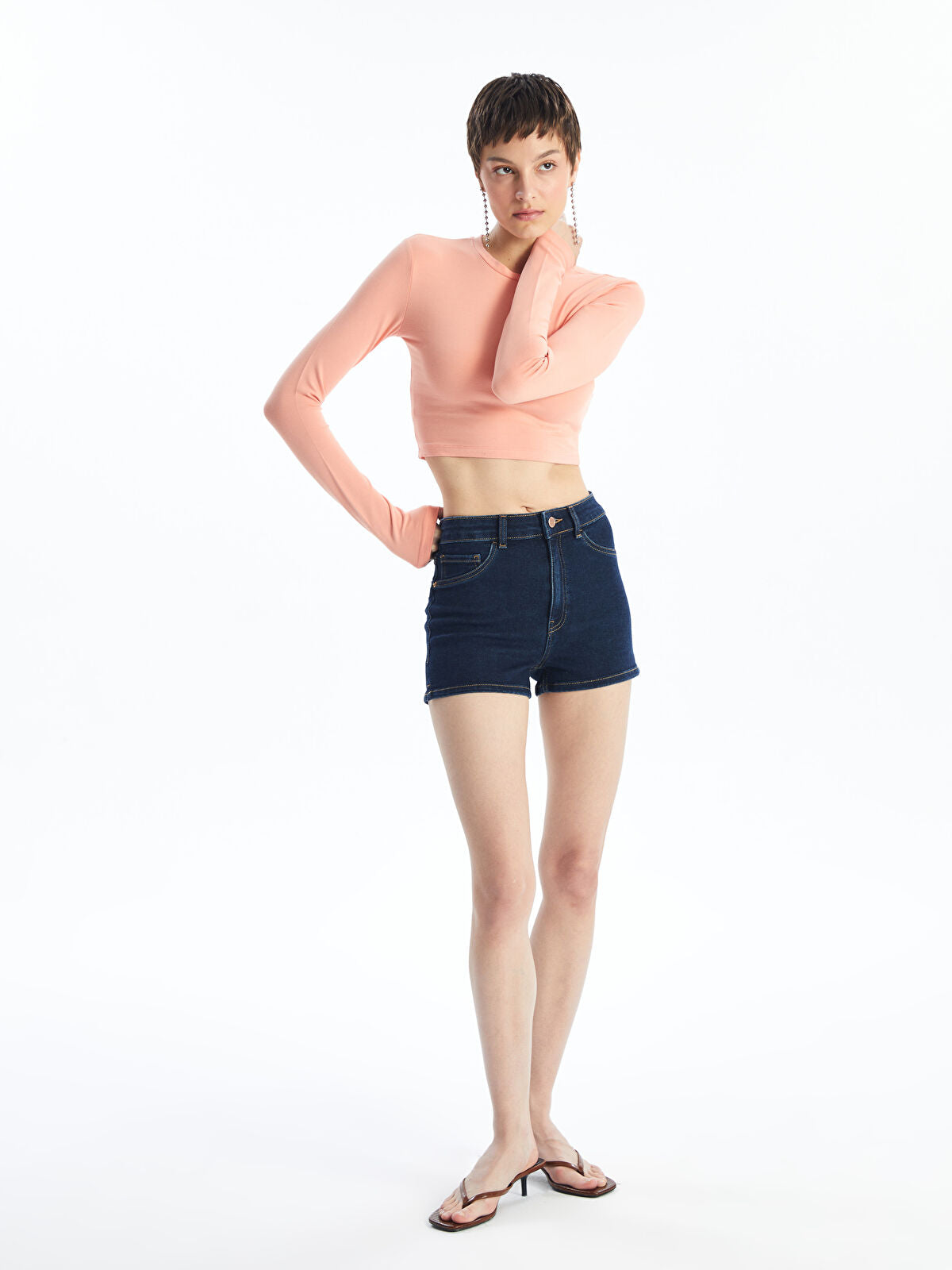 Extra Narrow Fit Women's Jeans Short