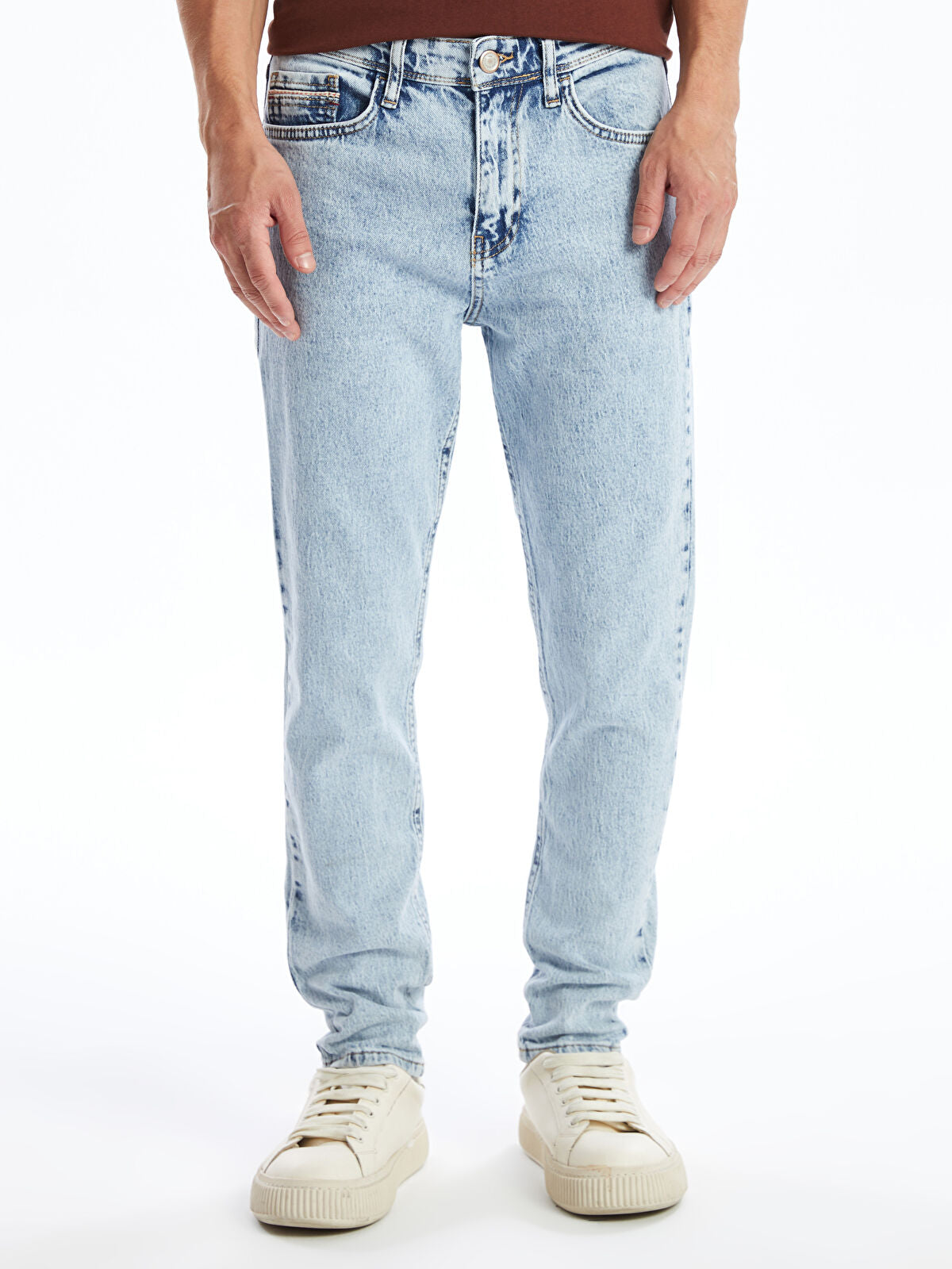730 Mandarin Collar Men's Jeans Pants