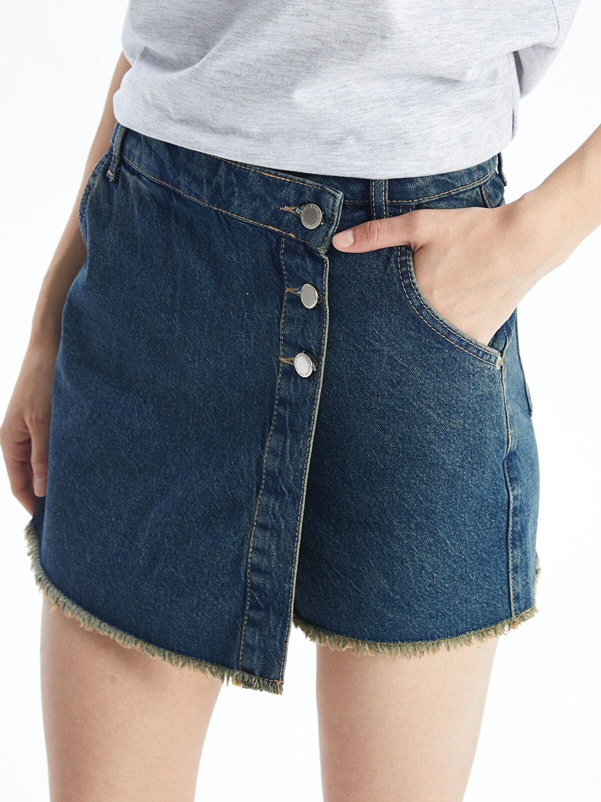 Standard Fit Women's Jeans Short Skirt