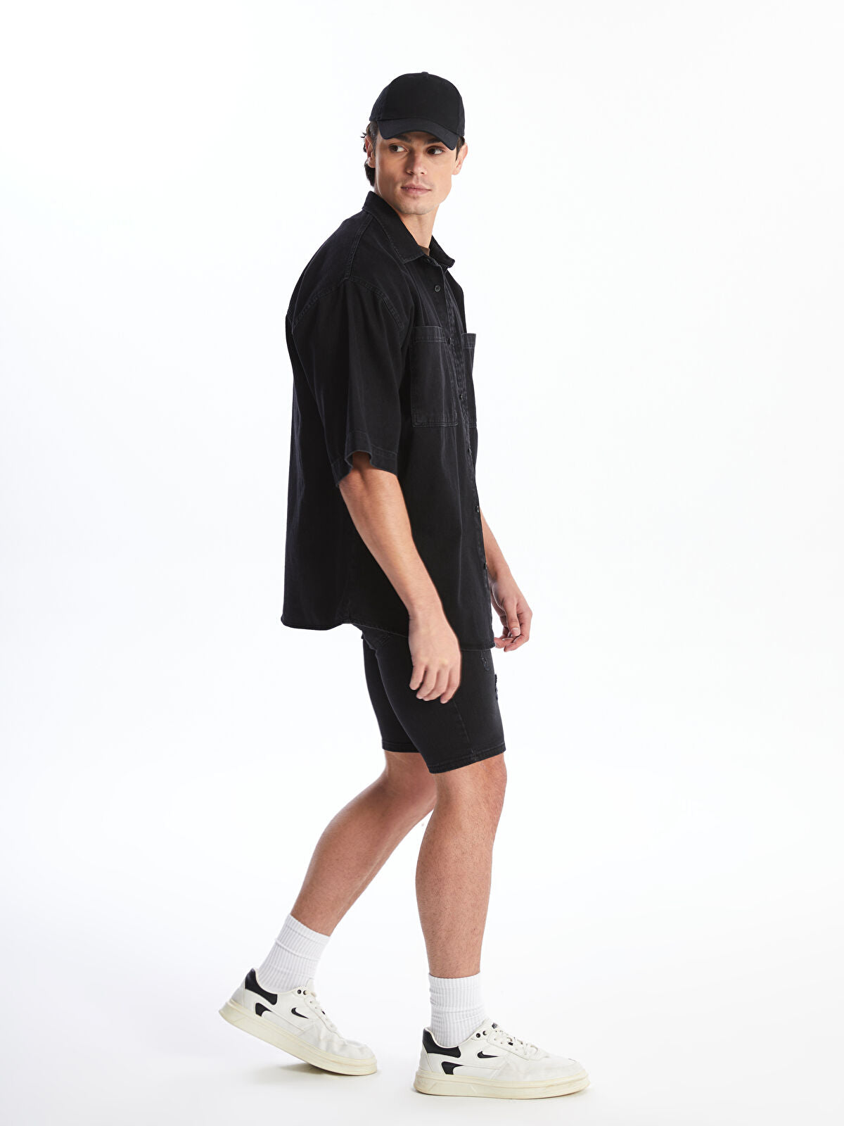 Skinny Fit Men's Jeans Shorts