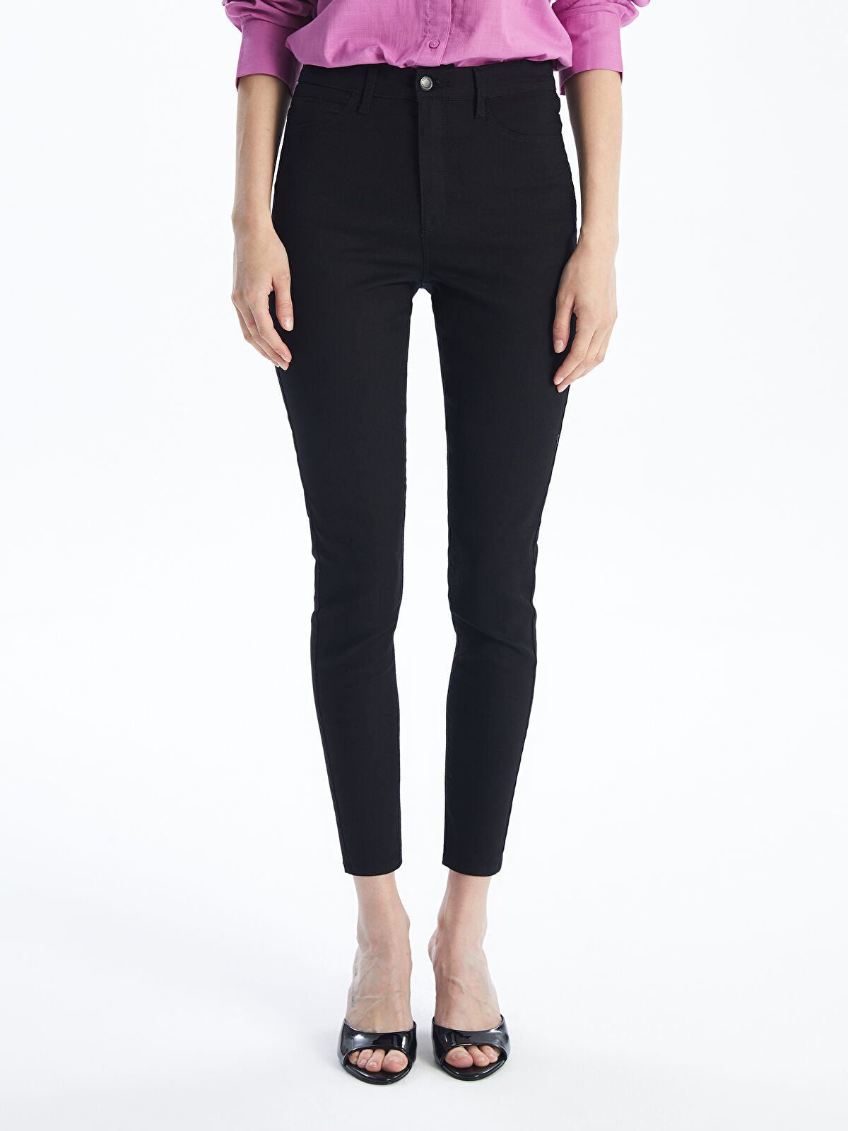 LCW Jeans Black Jupiter Super Skinny Fit Women's Jean Trousers