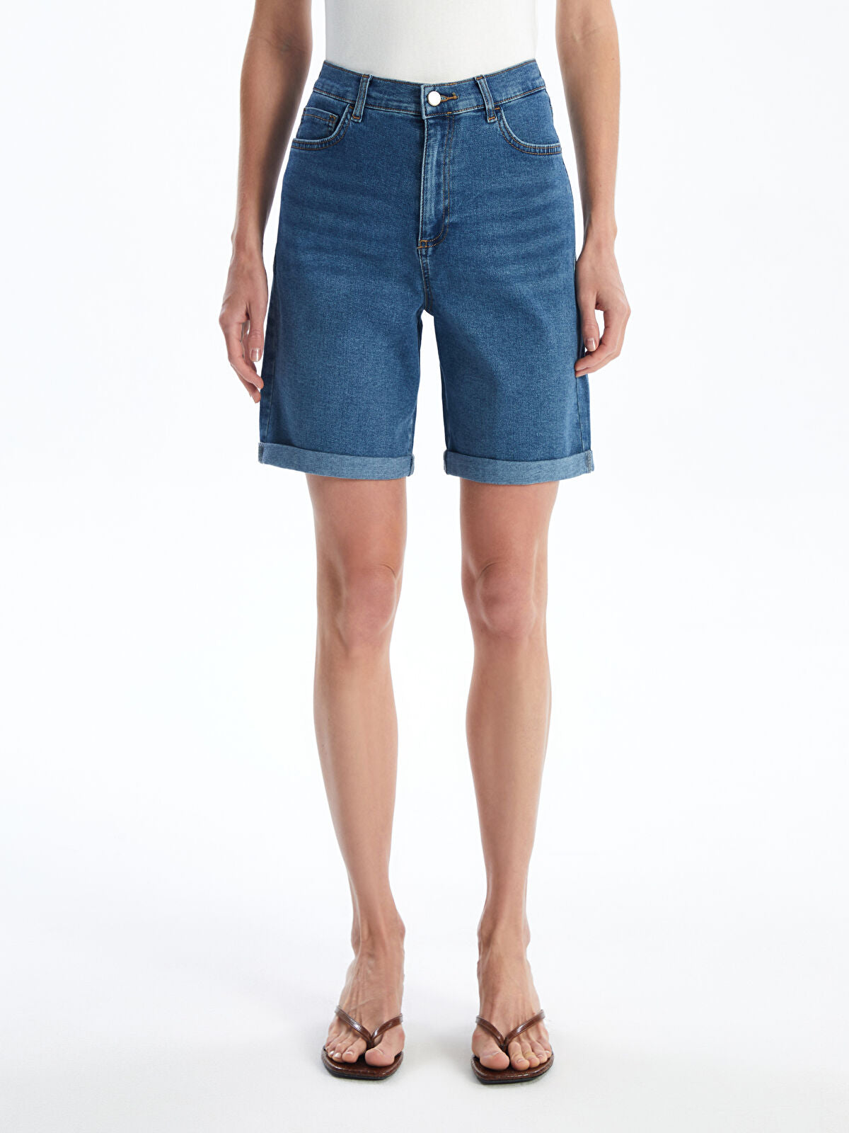 Bermuda Fit Women's Jeans Shorts
