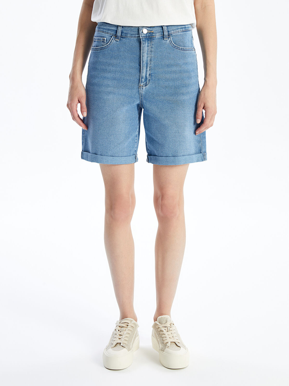 Bermuda Fit Women's Jeans Shorts