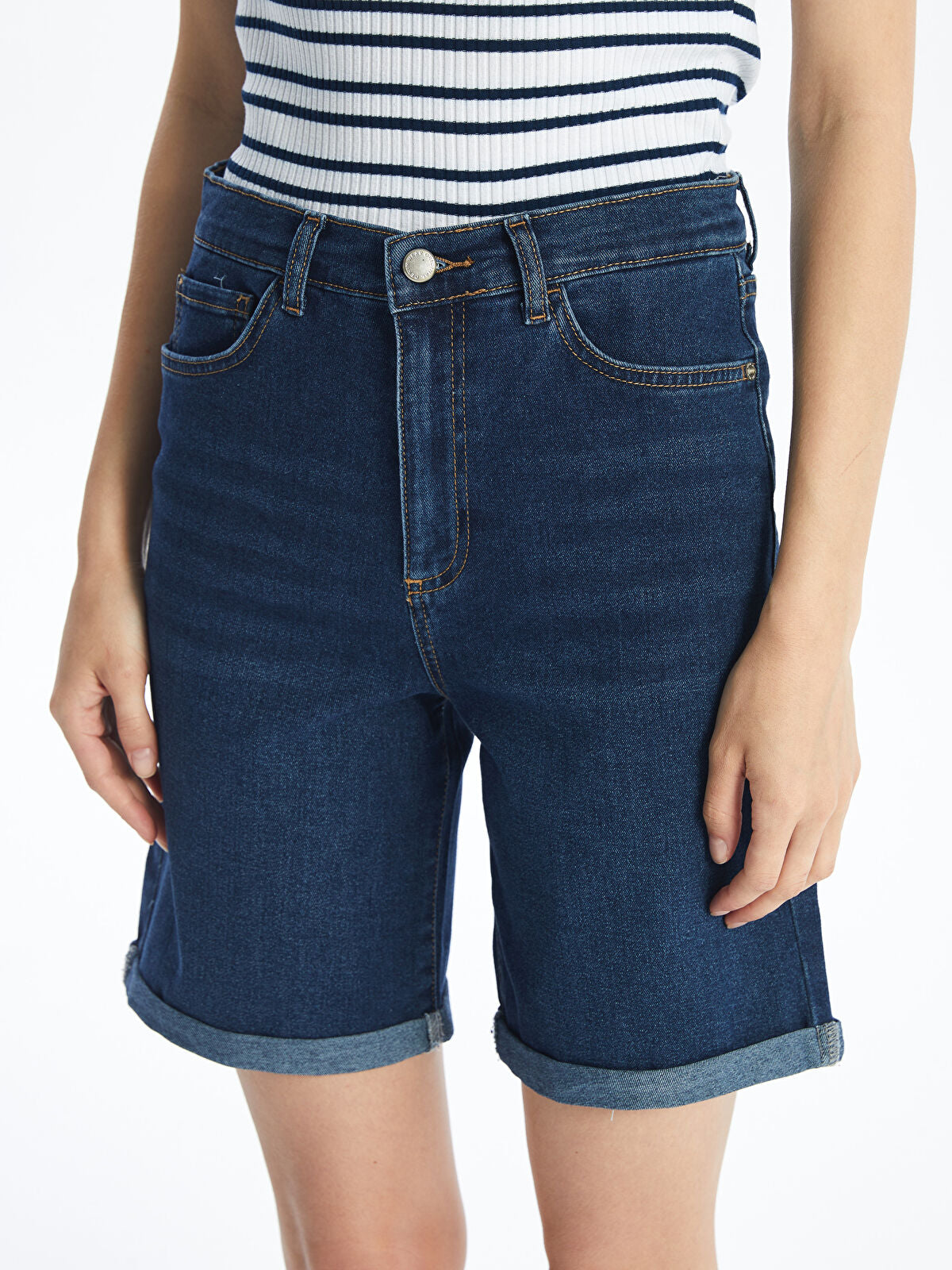 Bermuda Fit Women's Jeans Shorts