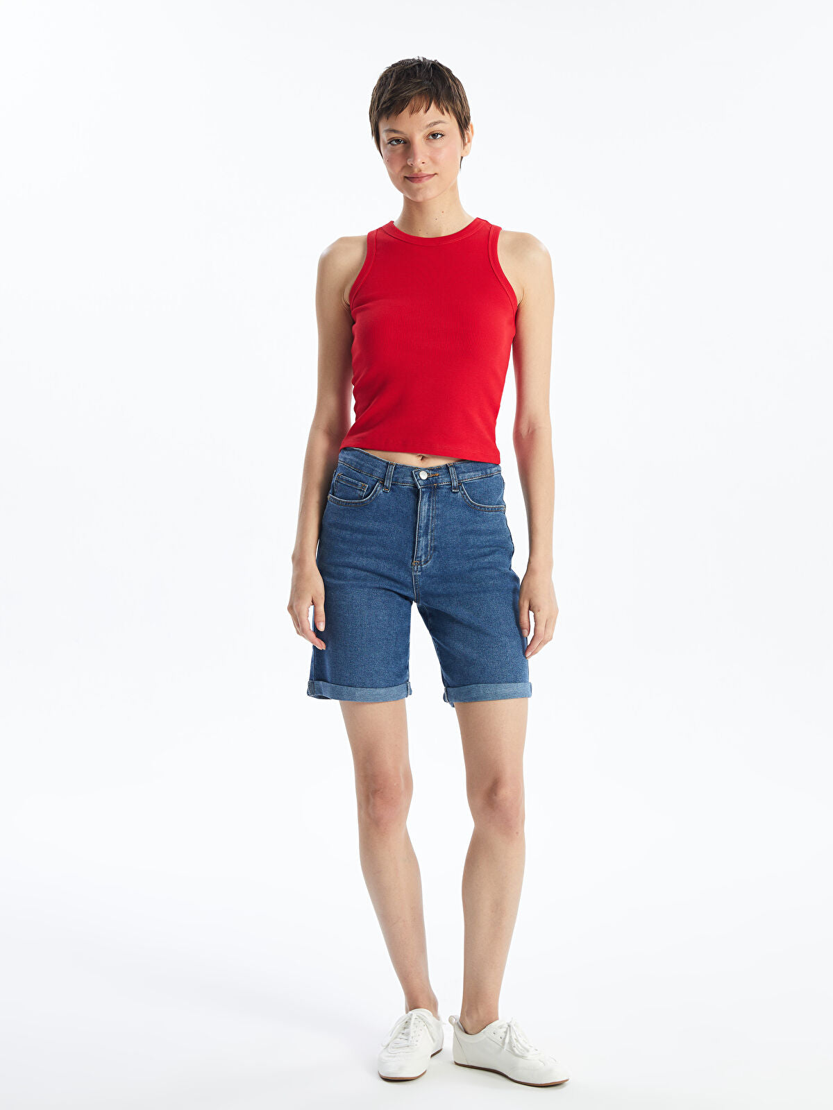 Bermuda Fit Women's Jeans Shorts