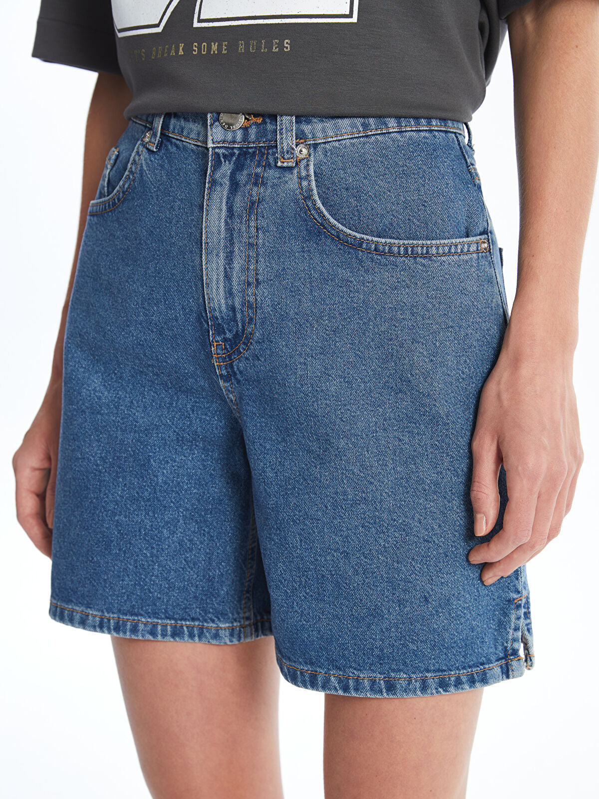 Bermuda Fit Women's Jeans Shorts