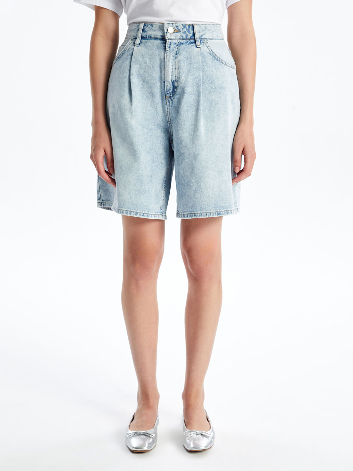 Bermuda Fit Women's Jeans Shorts