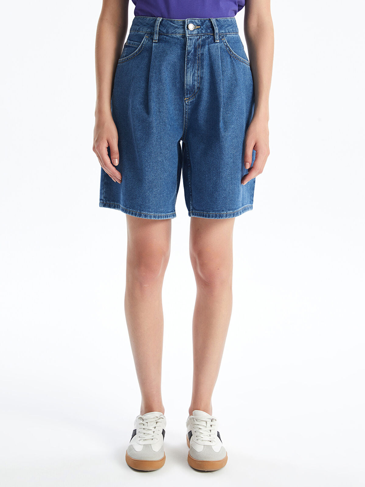 Bermuda Fit Women's Jeans Shorts