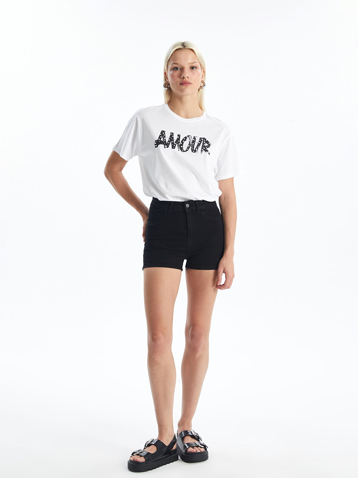 Skinny Fit Women's Jeans Shorts