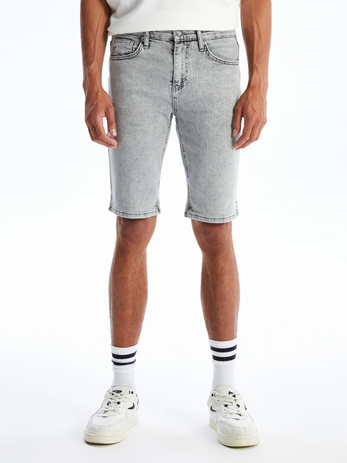 Super Skinny Fit Men Jeans Shorts