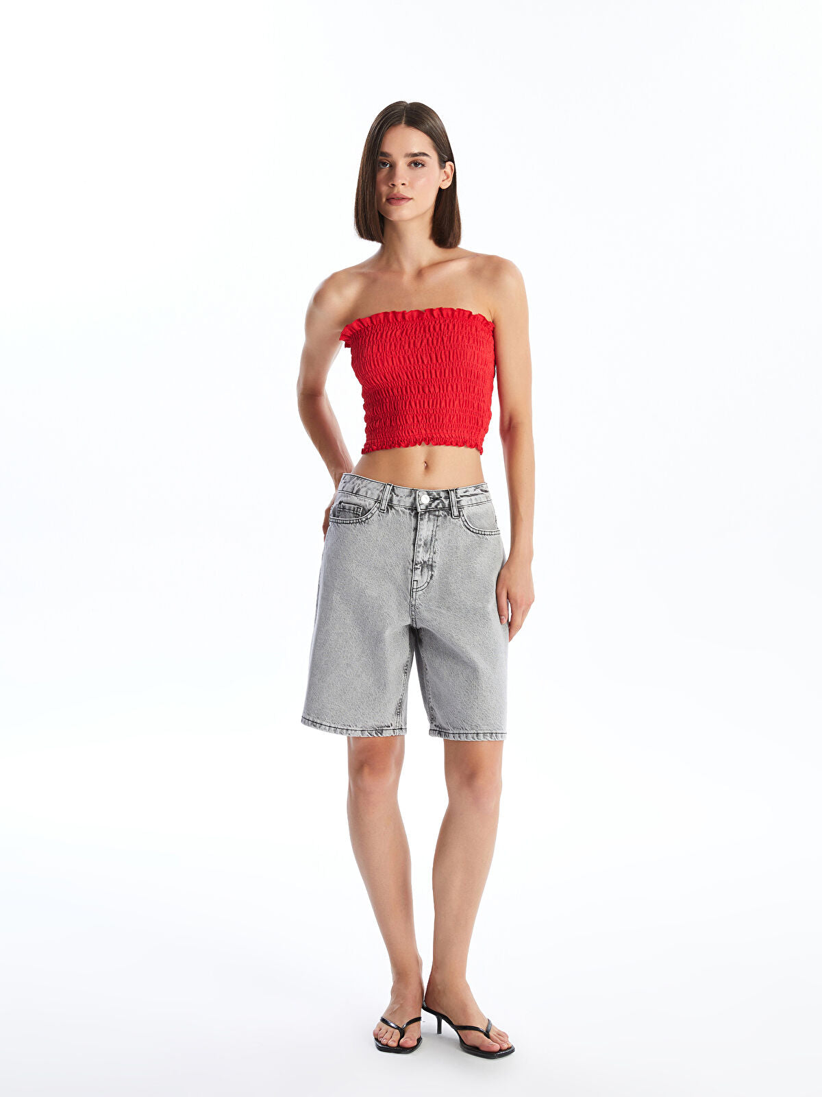 Bermuda Fit Women's Jeans Shorts