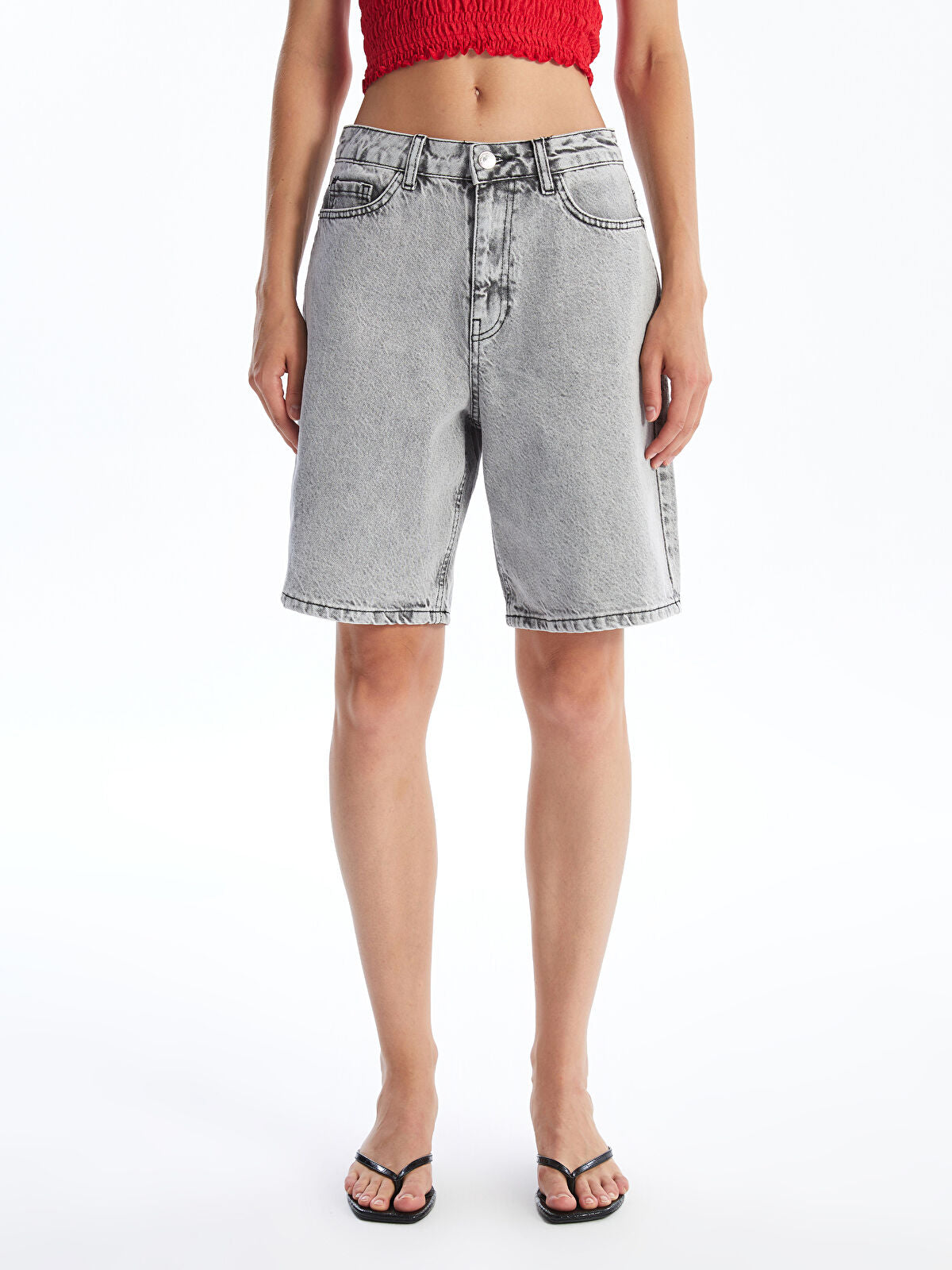 Bermuda Fit Women's Jeans Shorts