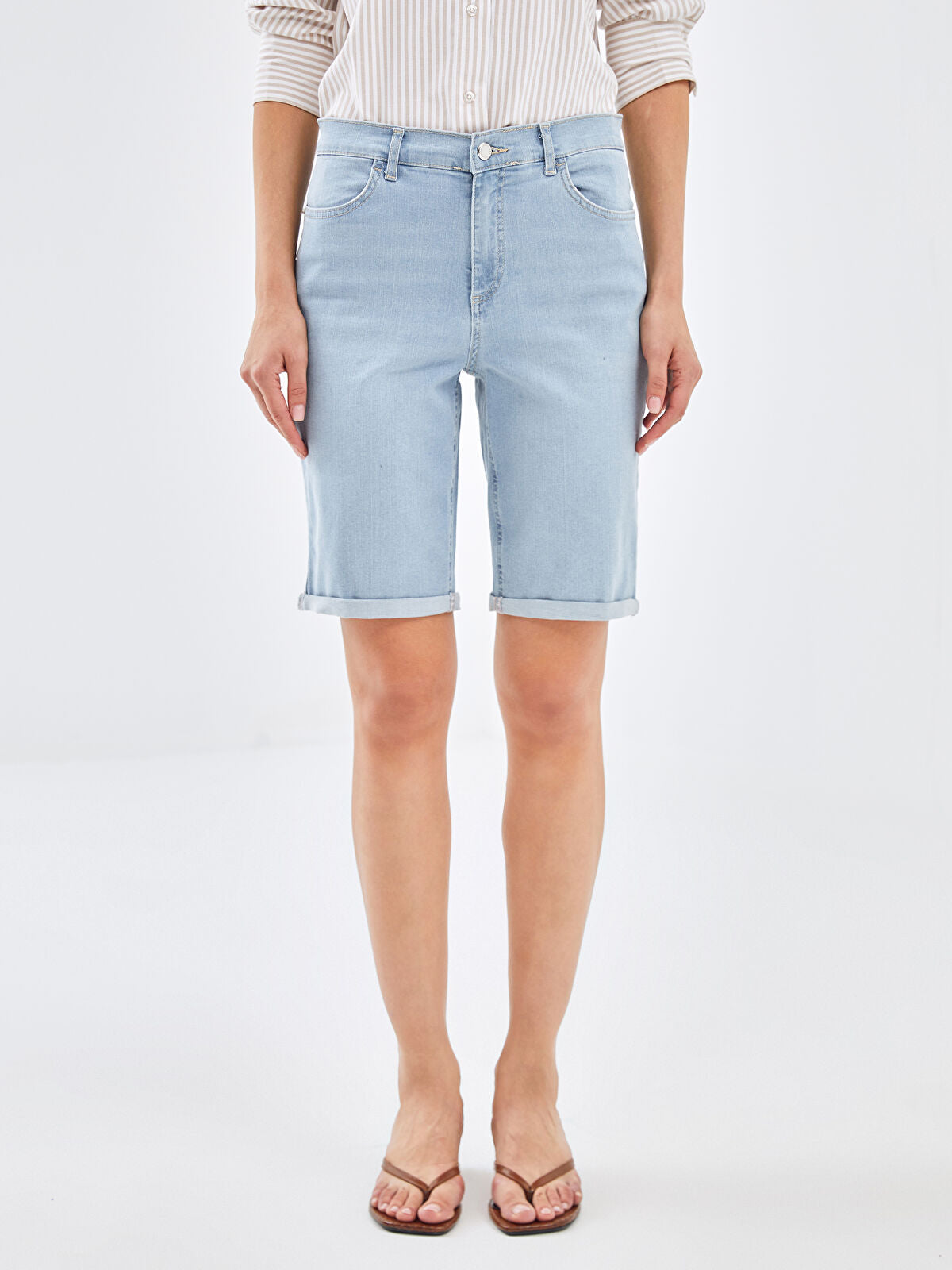Bermuda Fit Women's Jeans Shorts