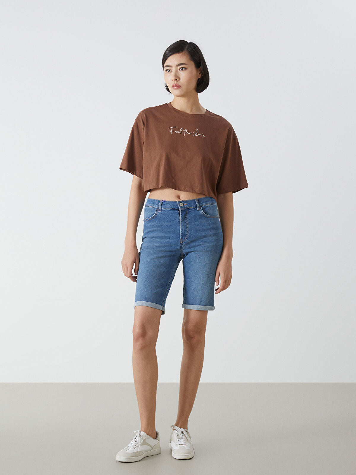 Bermuda Fit Women's Jeans Shorts