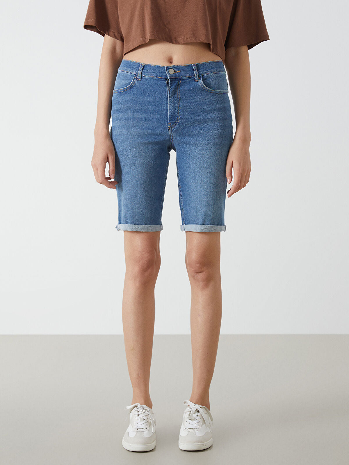 Bermuda Fit Women's Jeans Shorts