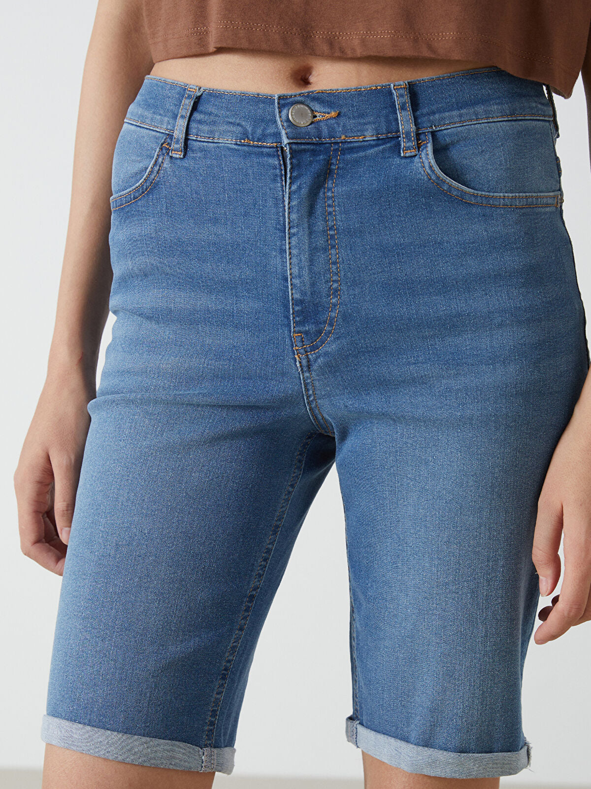 Bermuda Fit Women's Jeans Shorts