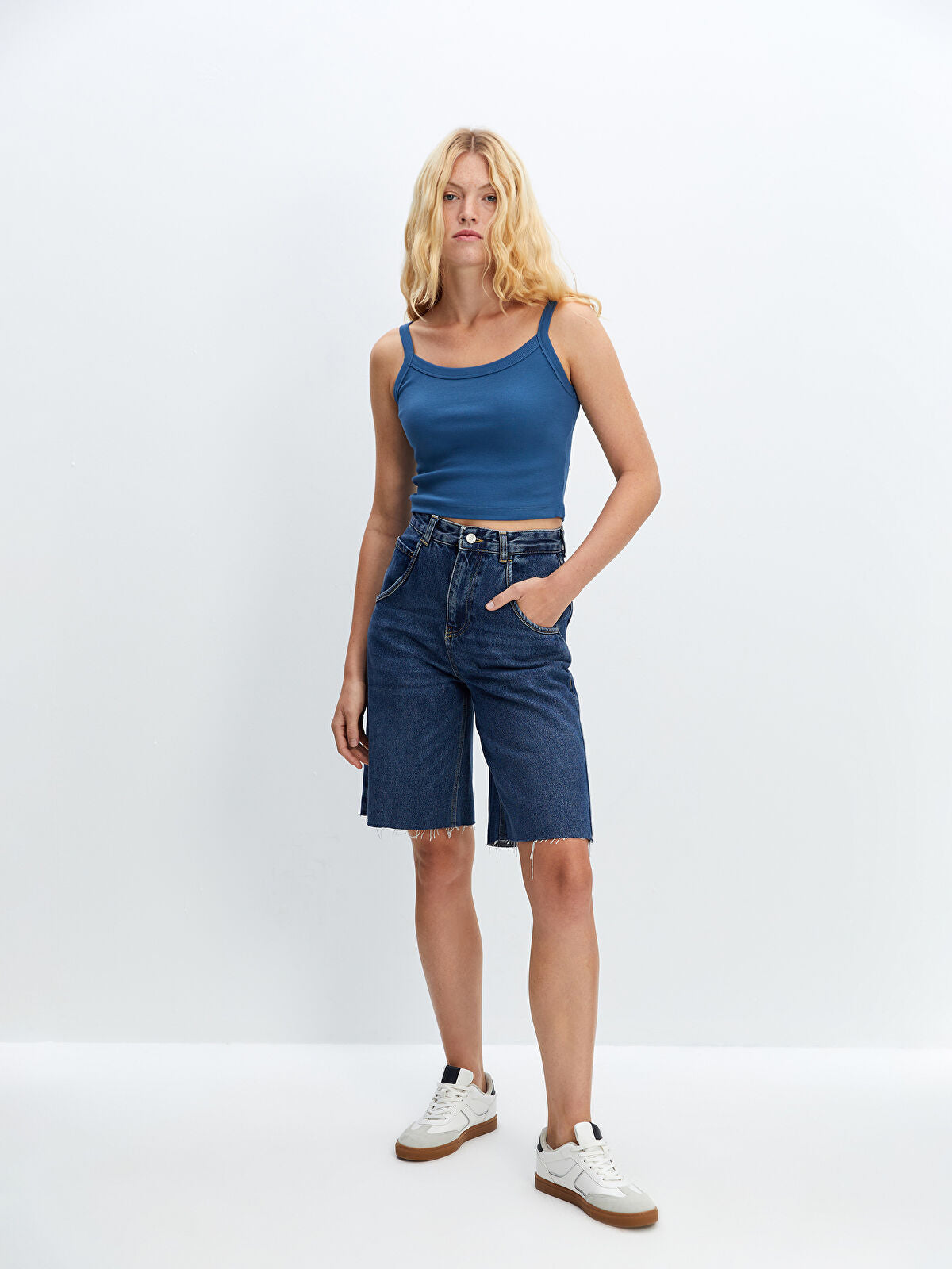 Bermuda Fit Women's Jeans Shorts