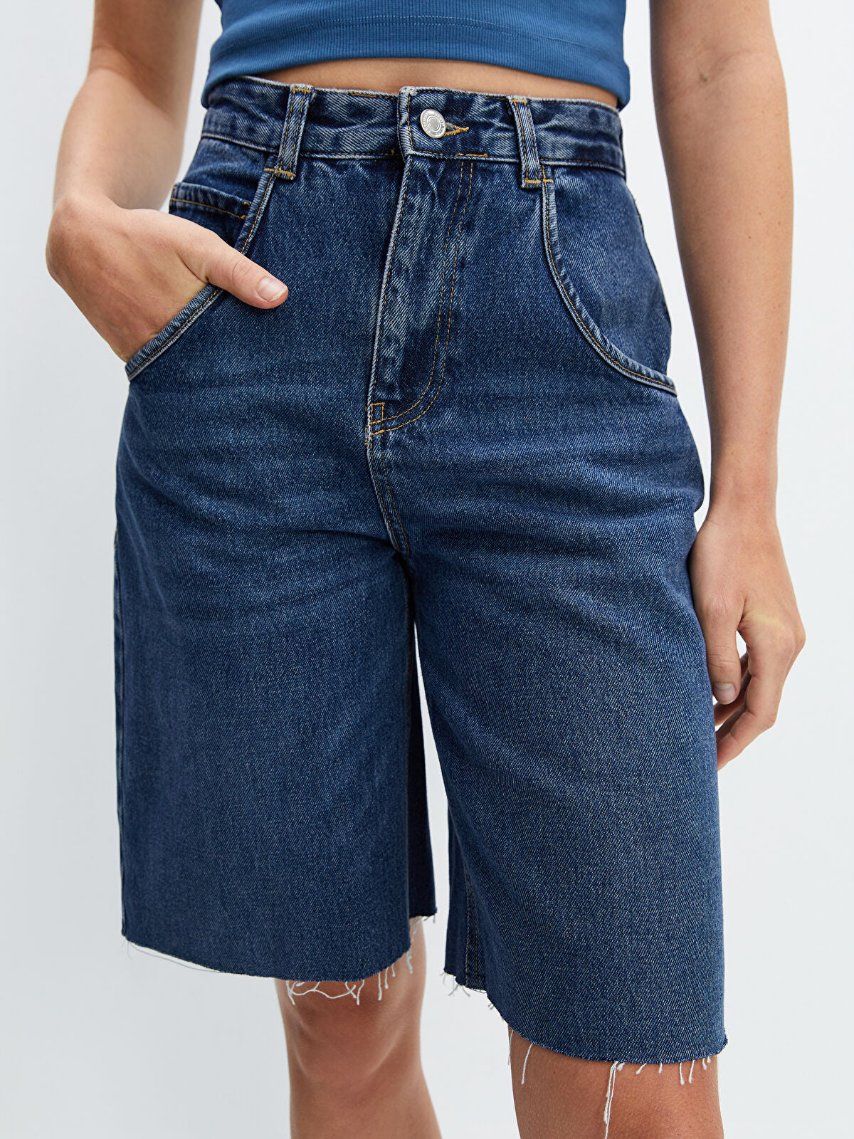 Bermuda Fit Women's Jeans Shorts