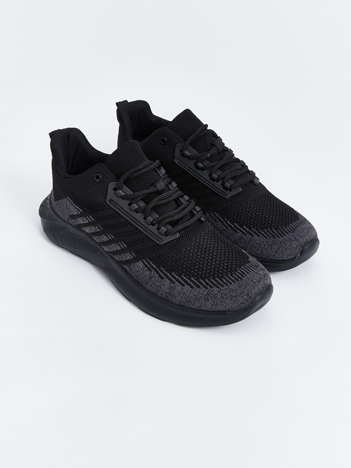 File Detailed Lace-Up Men's Sports Shoes