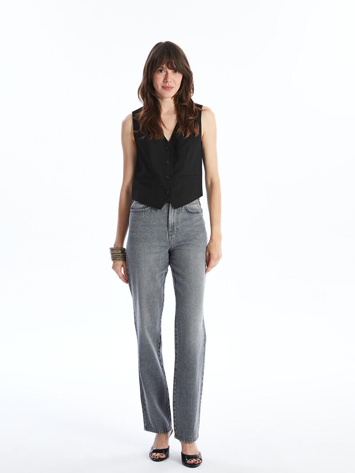 Straight Fit Women's Jean Pantalon