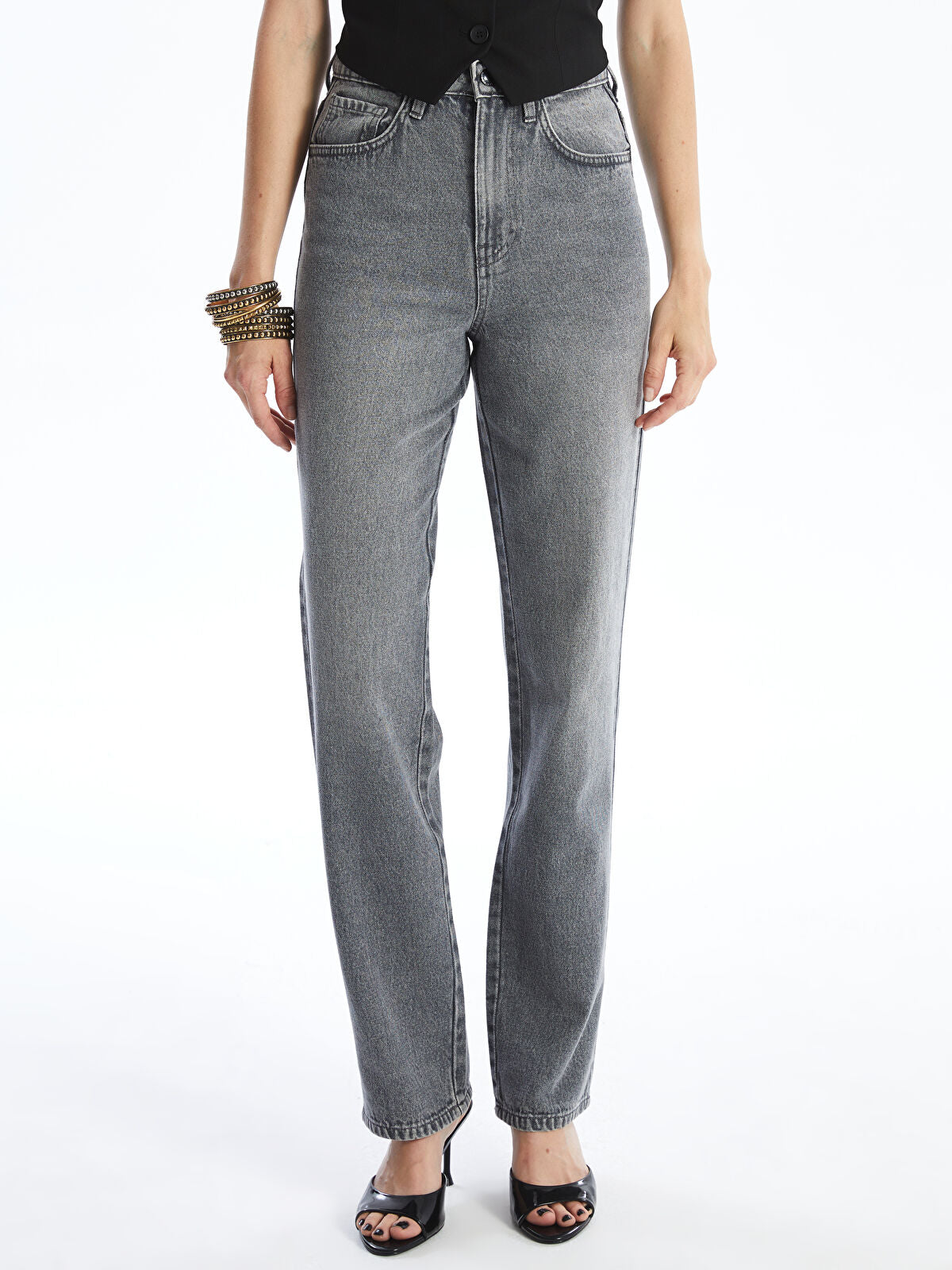Straight Fit Women's Jean Pantalon
