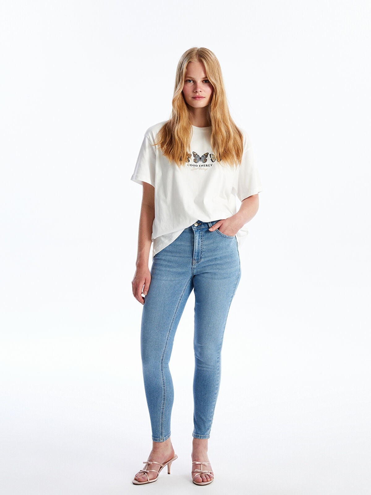 High Waist Push Up Women's Jean Pants