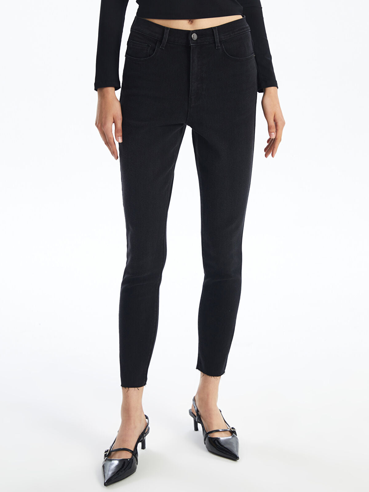LCW Jeans Black Jupiter Super Skinny Fit Women's Jean Trousers