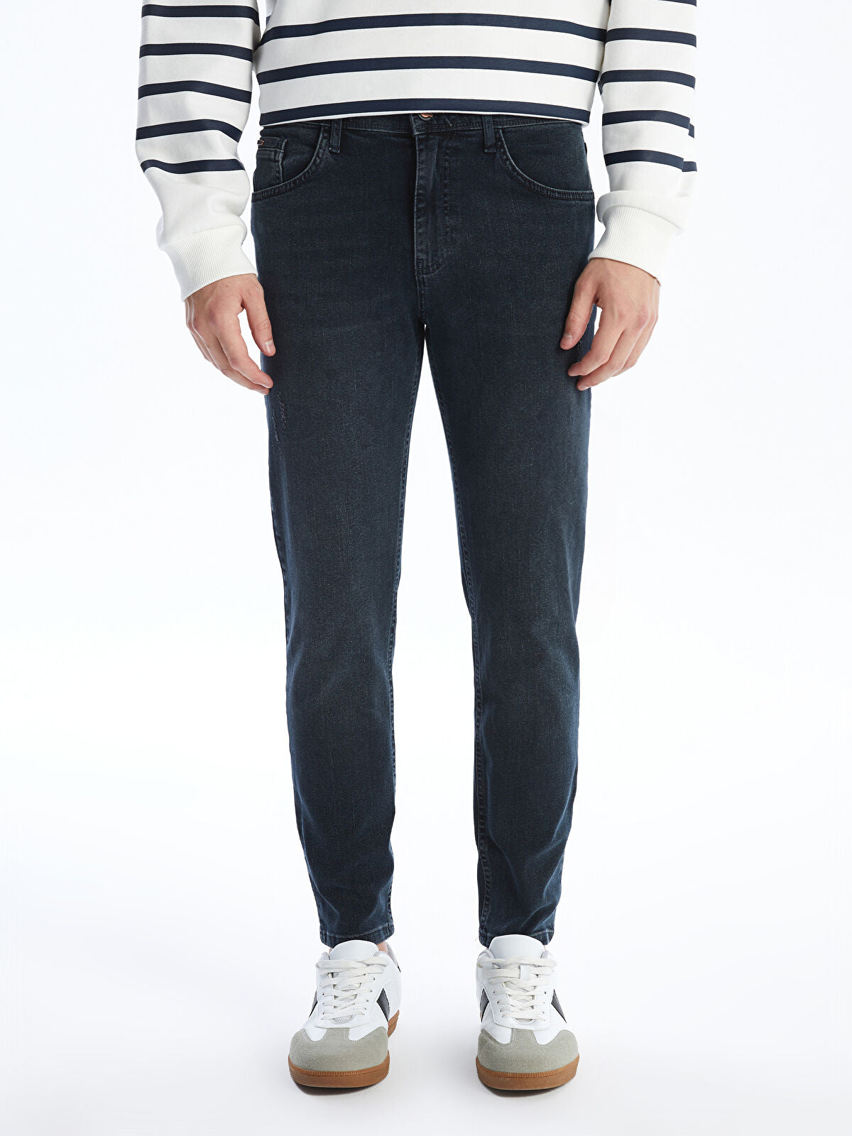730 Mandarin Collar Men's Jeans Pants