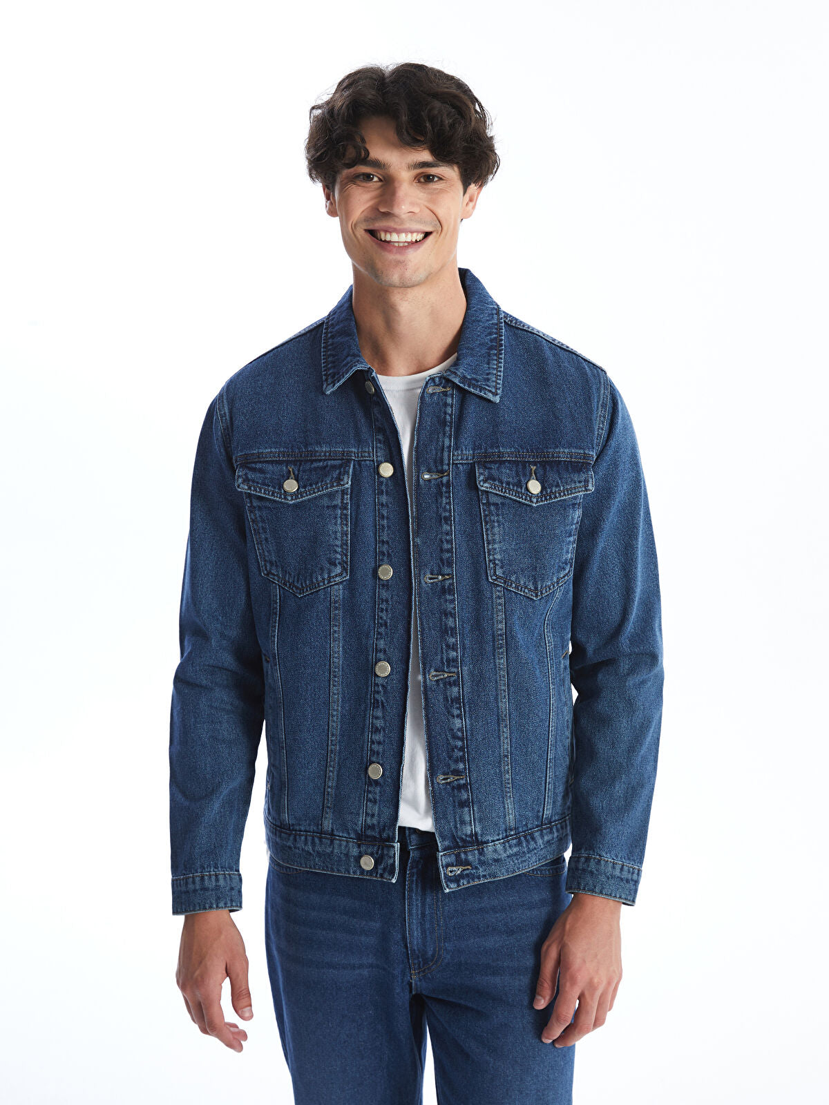 LCW Standard Fit Men's Indigo Jean Waistcoat