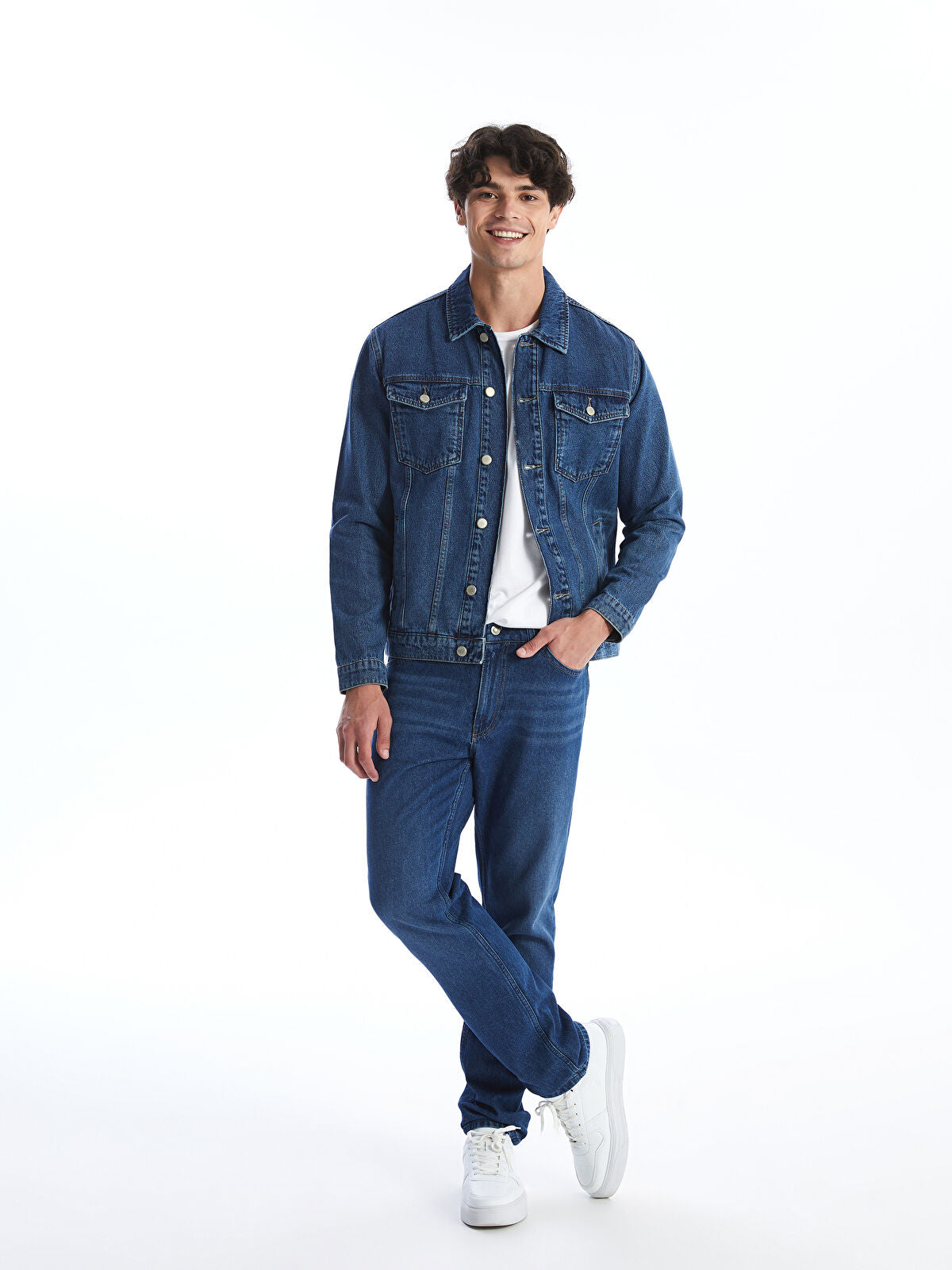 LCW Standard Fit Men's Indigo Jean Waistcoat