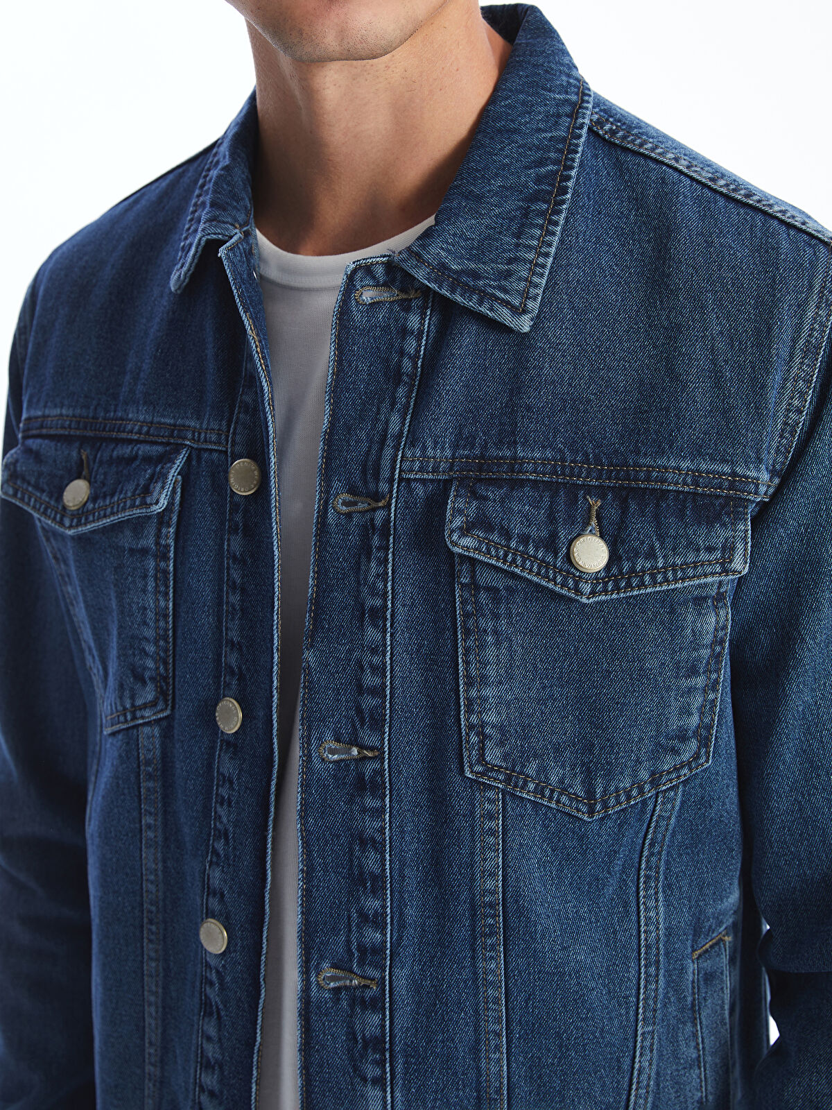 LCW Standard Fit Men's Indigo Jean Waistcoat