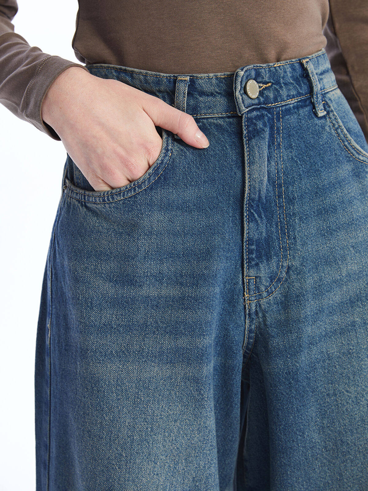 Wideleg Female Jean Pants