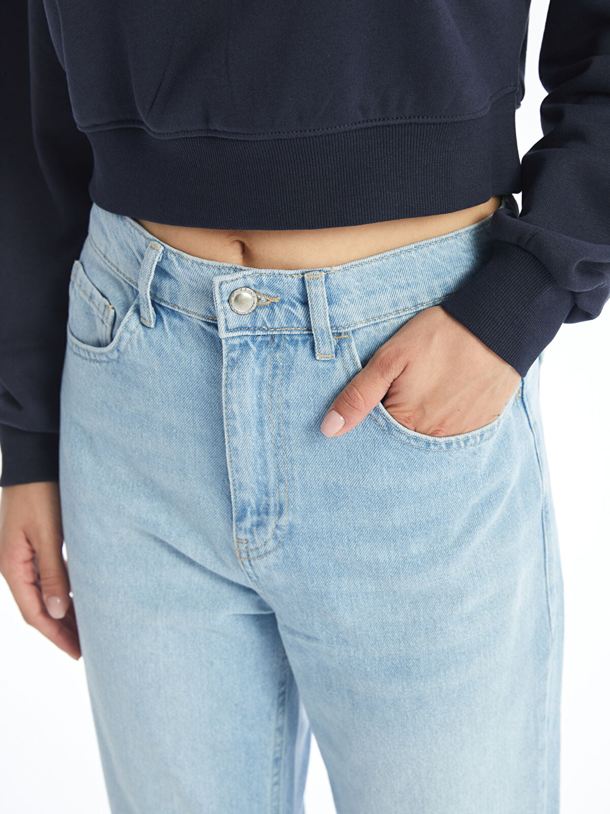Straight Fit Women's Jean Pantalon
