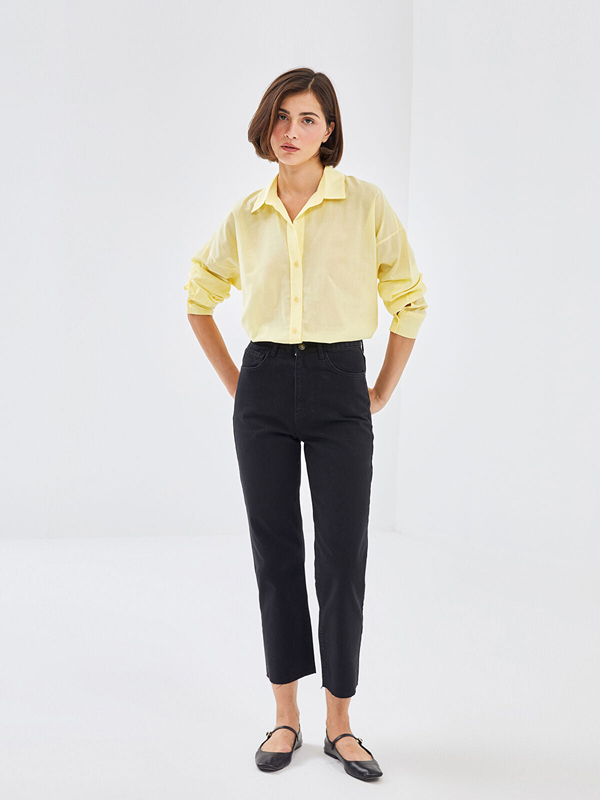 Straight Fit Women's Jean Pantalon