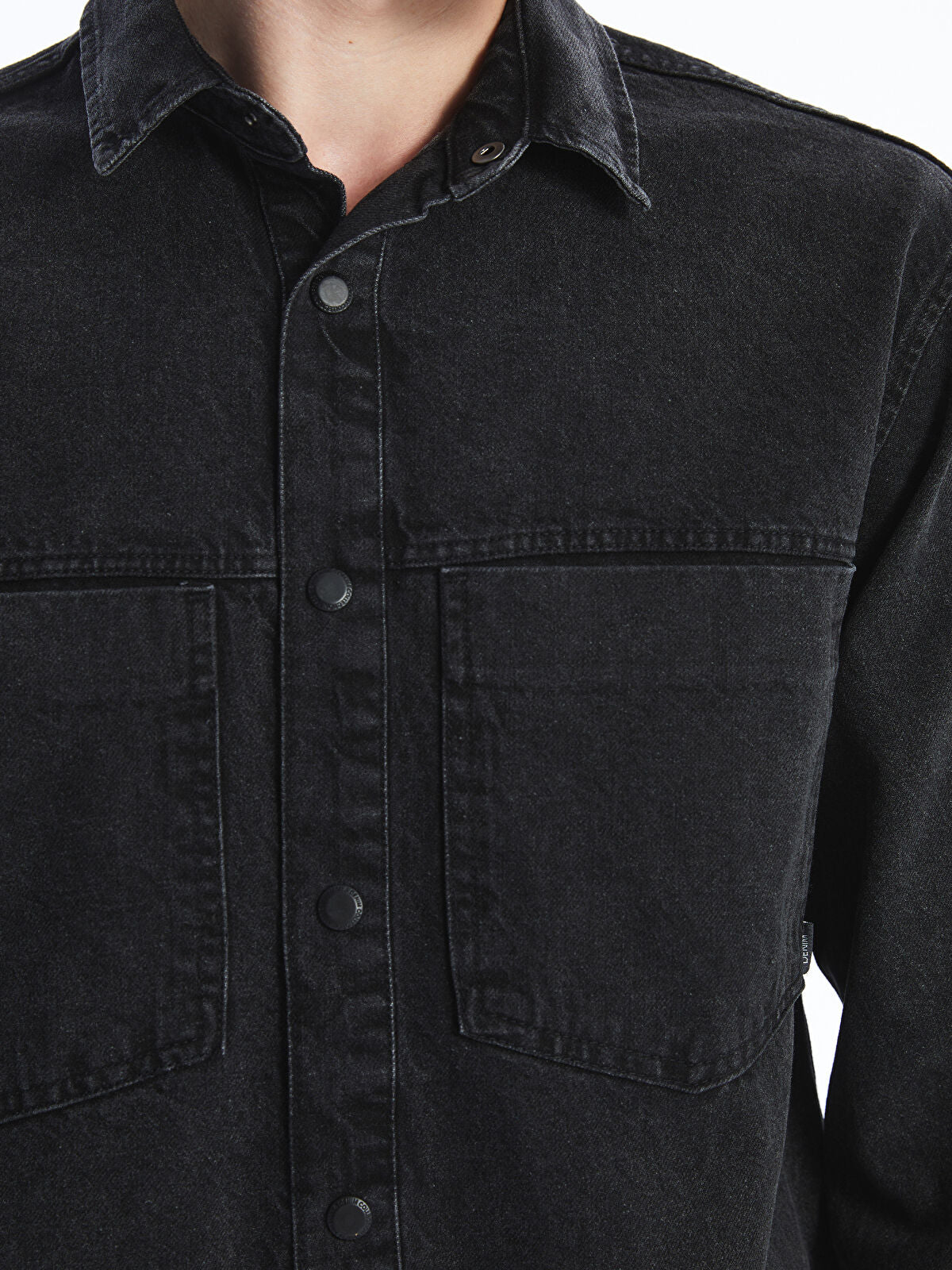 Regular Fit Long Sleeve Men's Jeans T-shirt