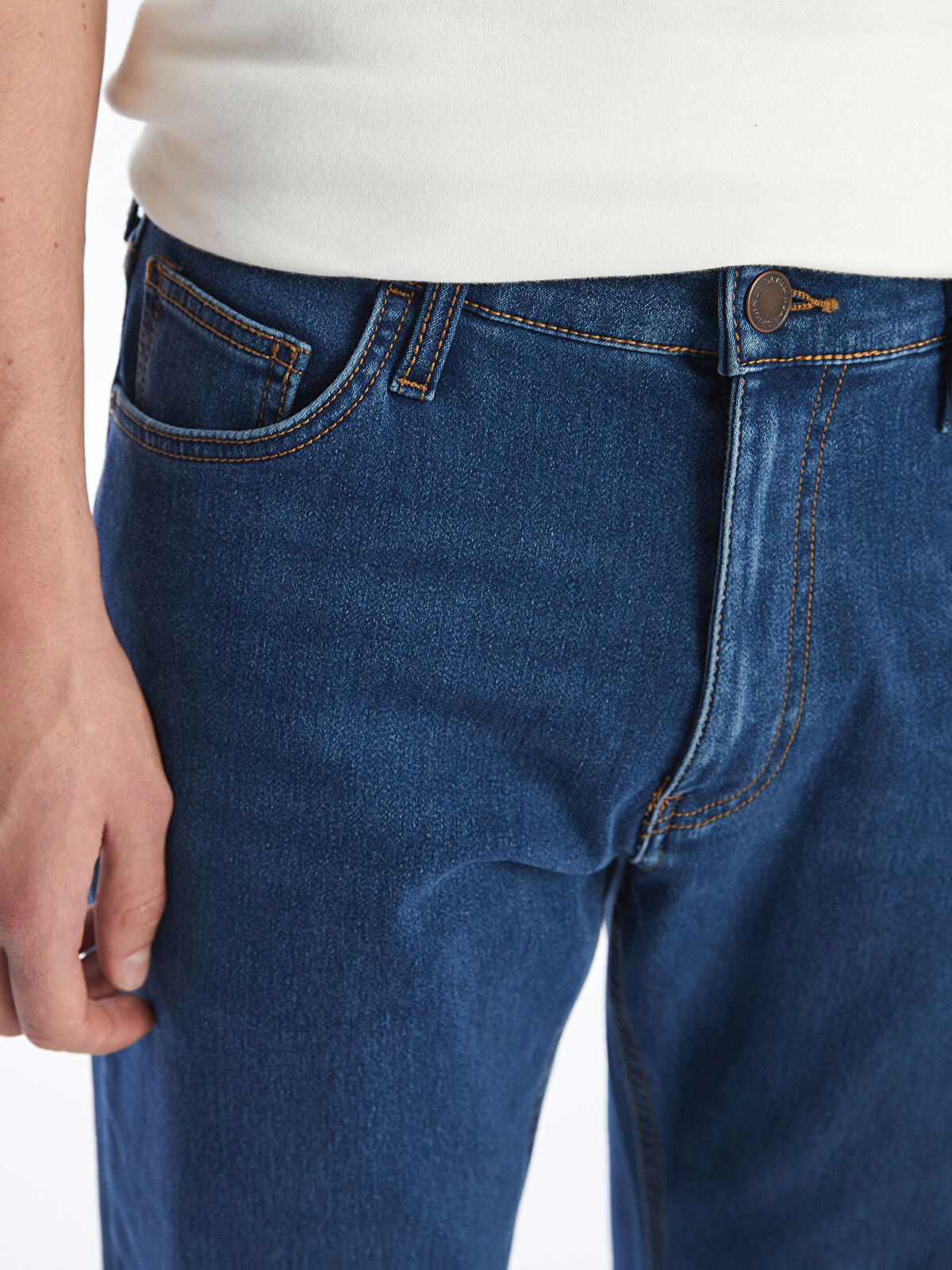 Slim Fit Polar Lining Winter Men's Jeans 750