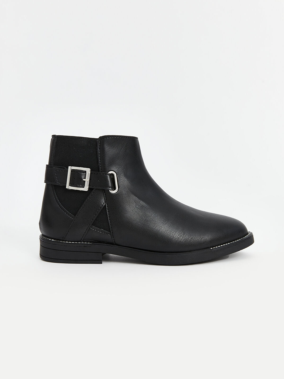 Wing Tip Leather-Look Women's Shoe