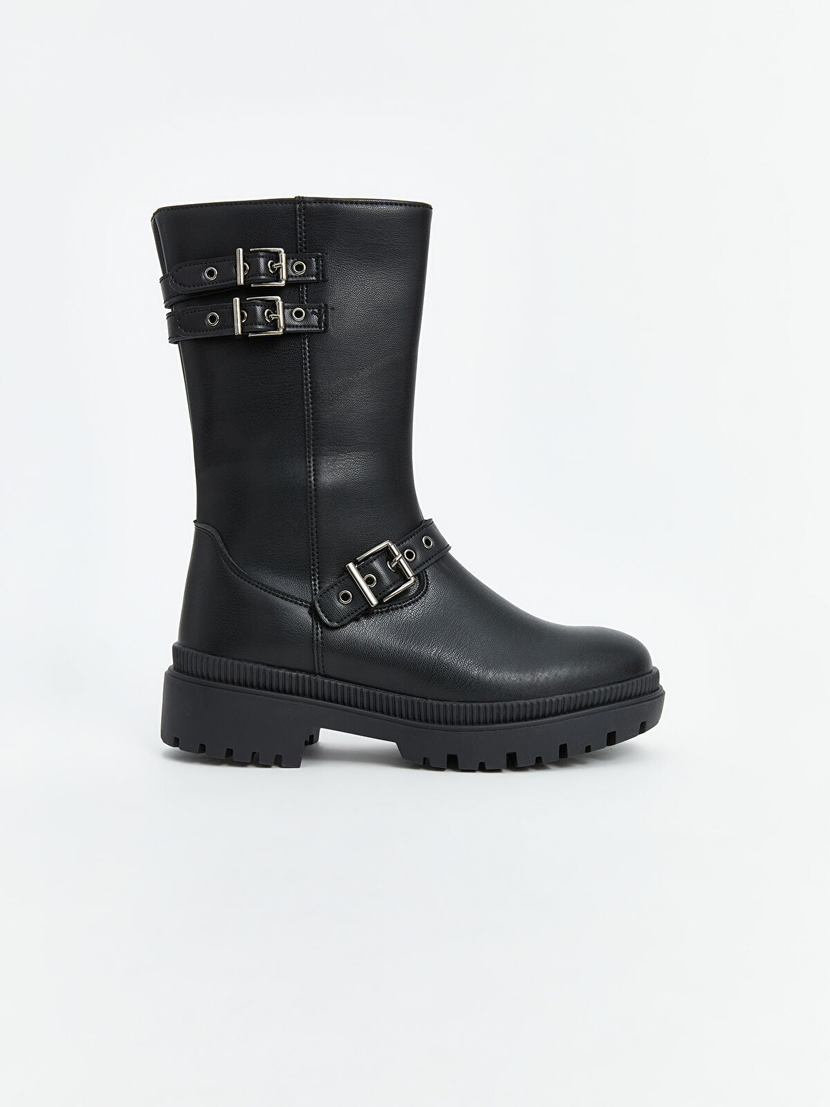 Women's Double Strap Leather Boot