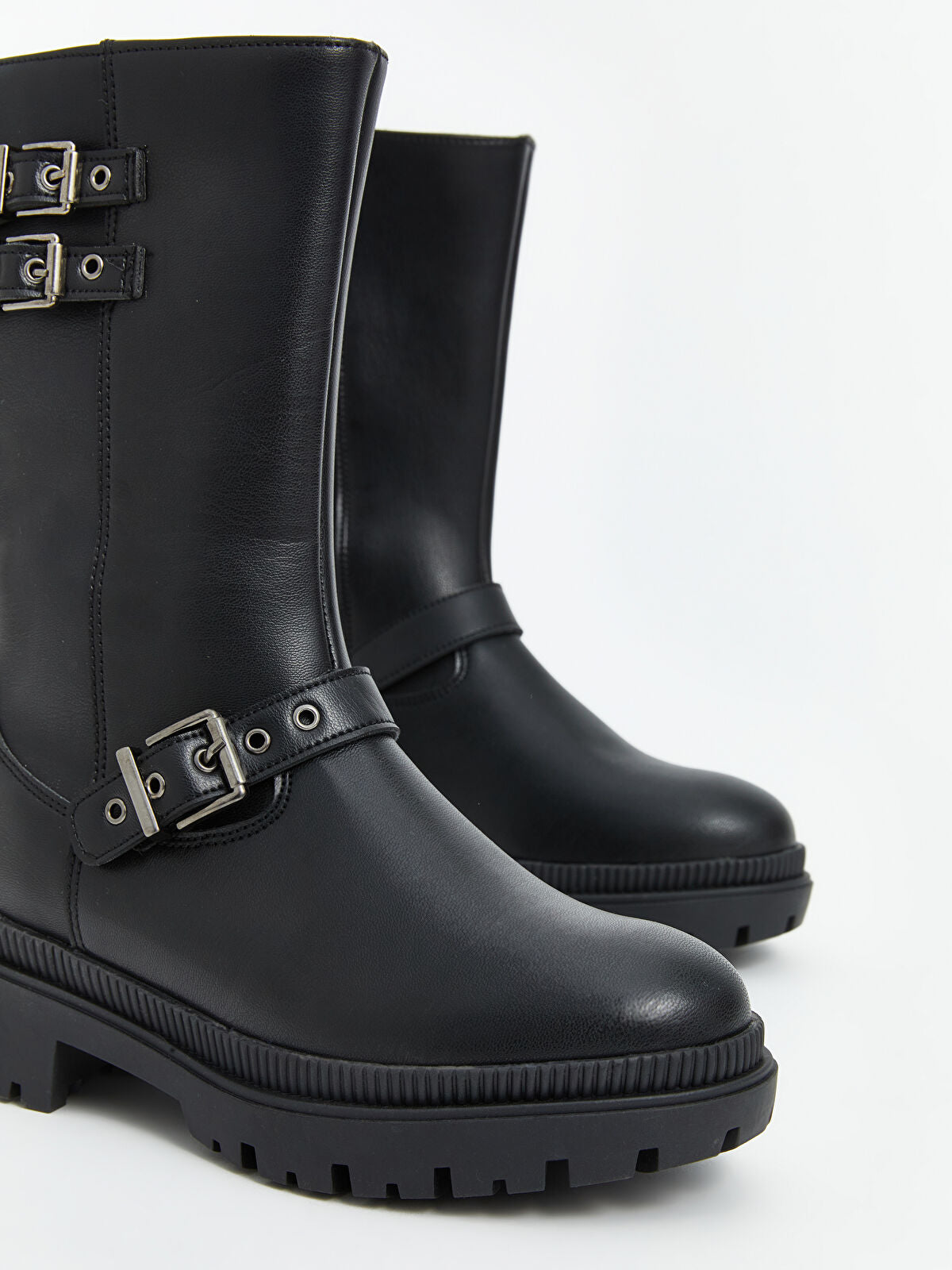 Women's Double Strap Leather Boot
