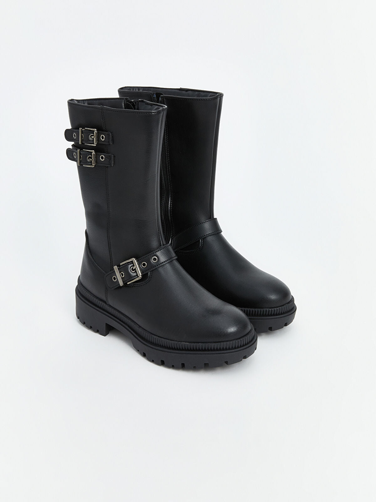 Women's Double Strap Leather Boot