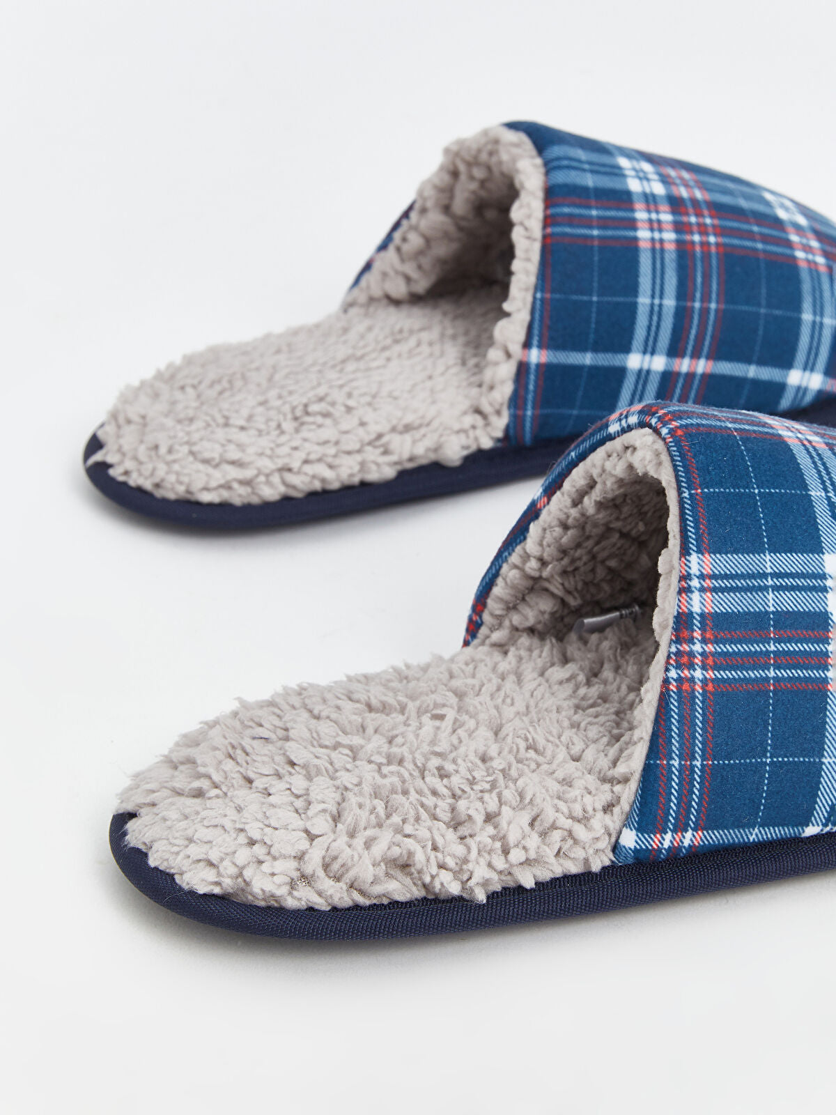 Ekose Patterned Men's House Slippers