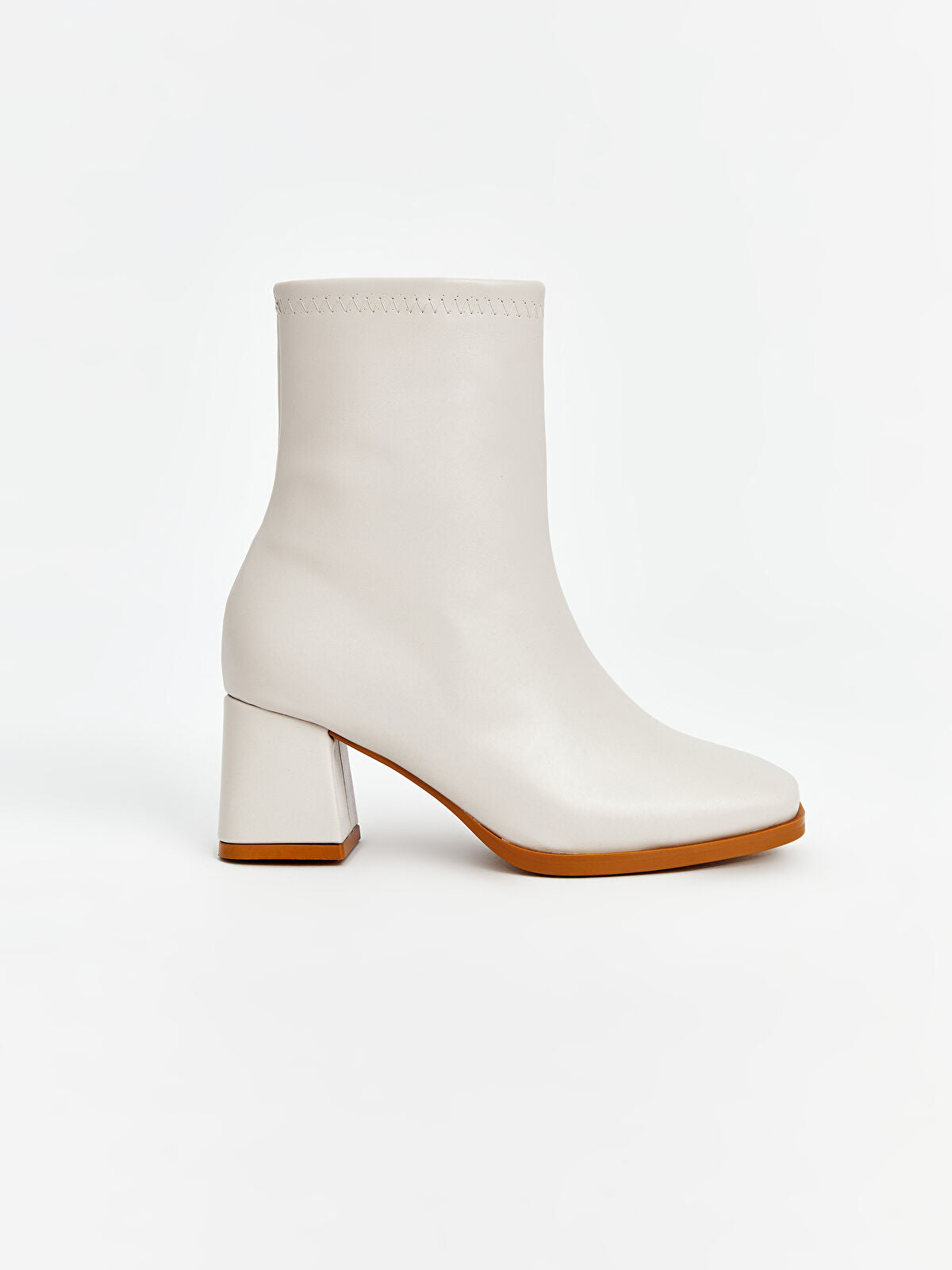 Leather-Look Women's Heeled Shoes
