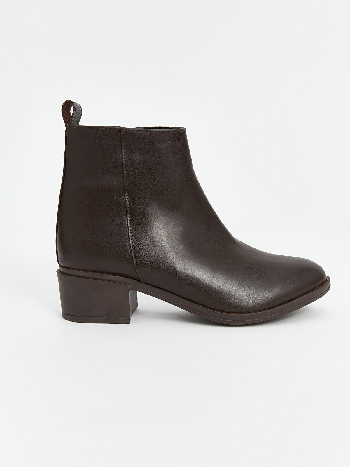 Leather-Look Women's Ankle Boot