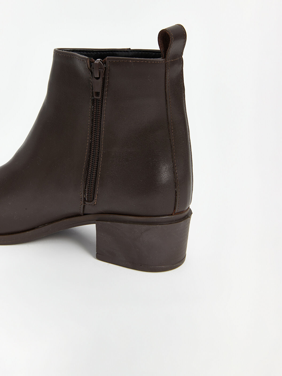 Leather-Look Women's Ankle Boot