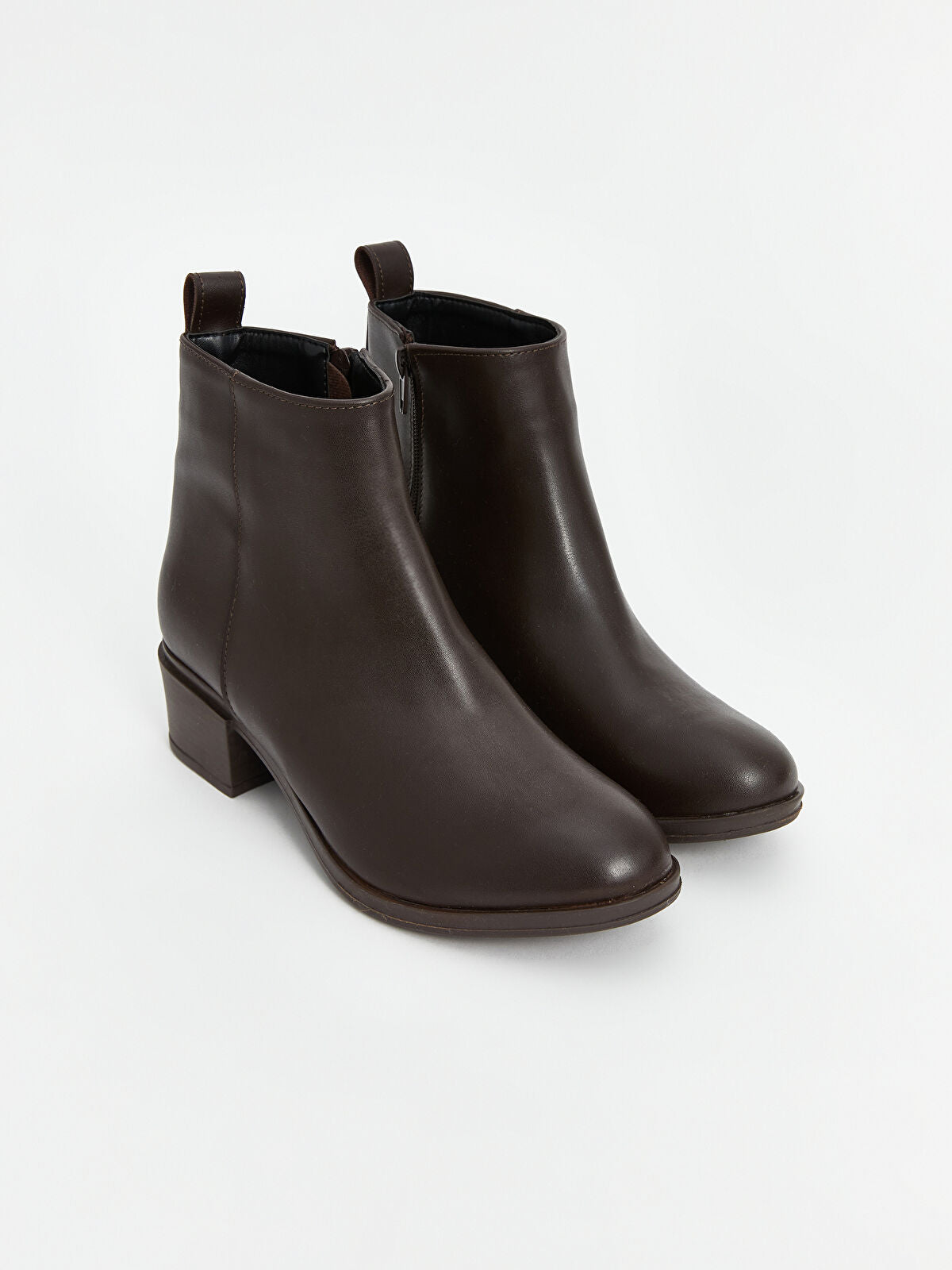 Leather-Look Women's Ankle Boot
