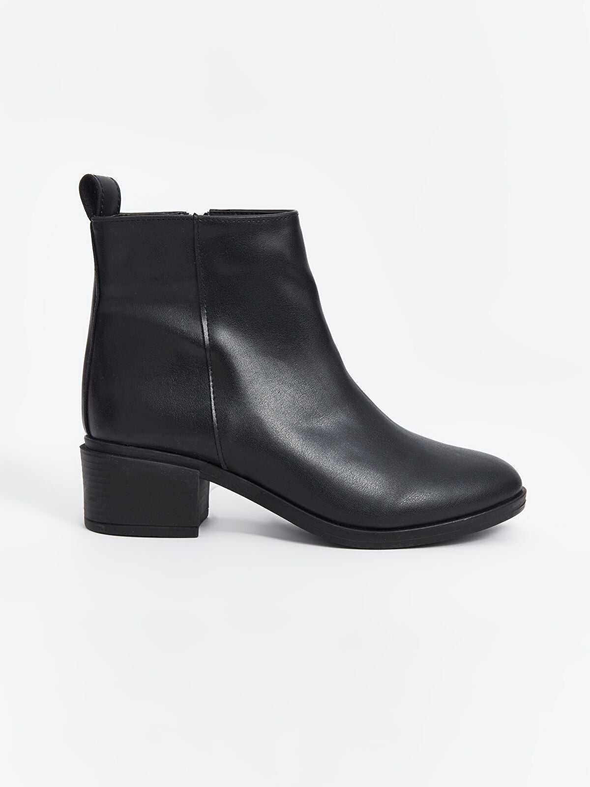 Leather-Look Women's Ankle Boot