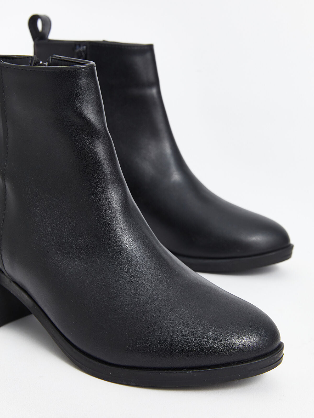 Leather-Look Women's Ankle Boot
