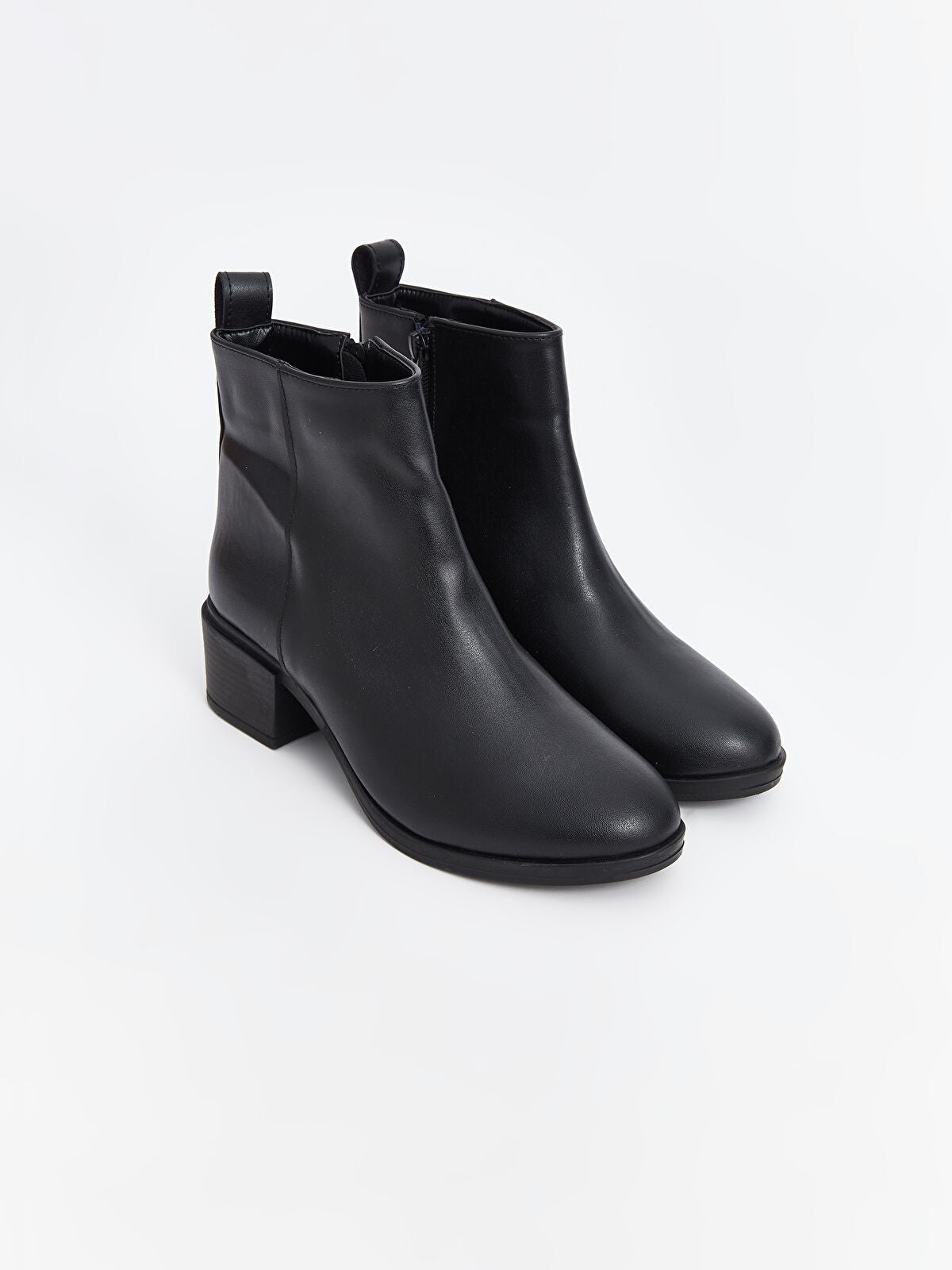 Leather-Look Women's Ankle Boot