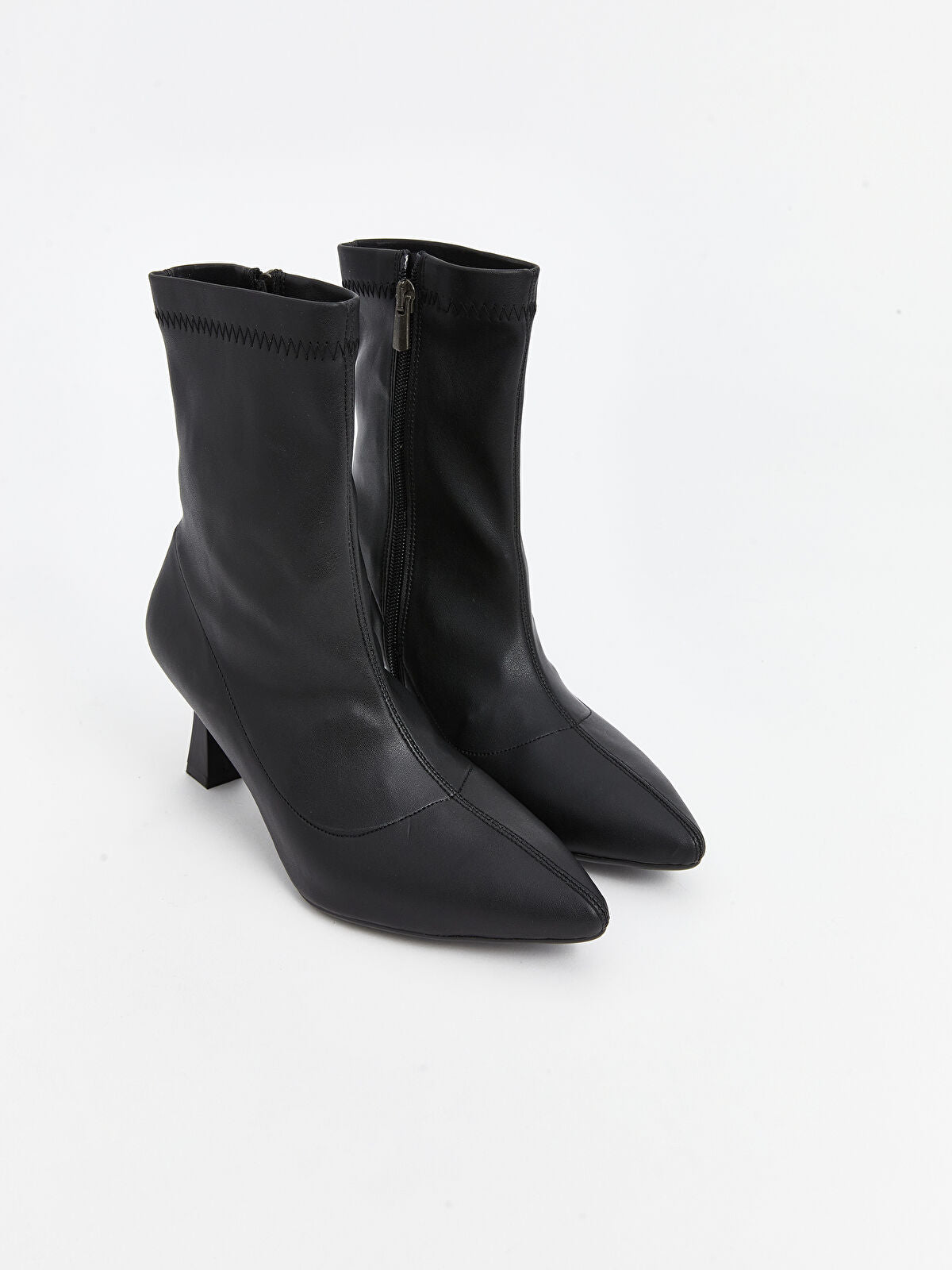 Leather-Look Women's Ankle Boot