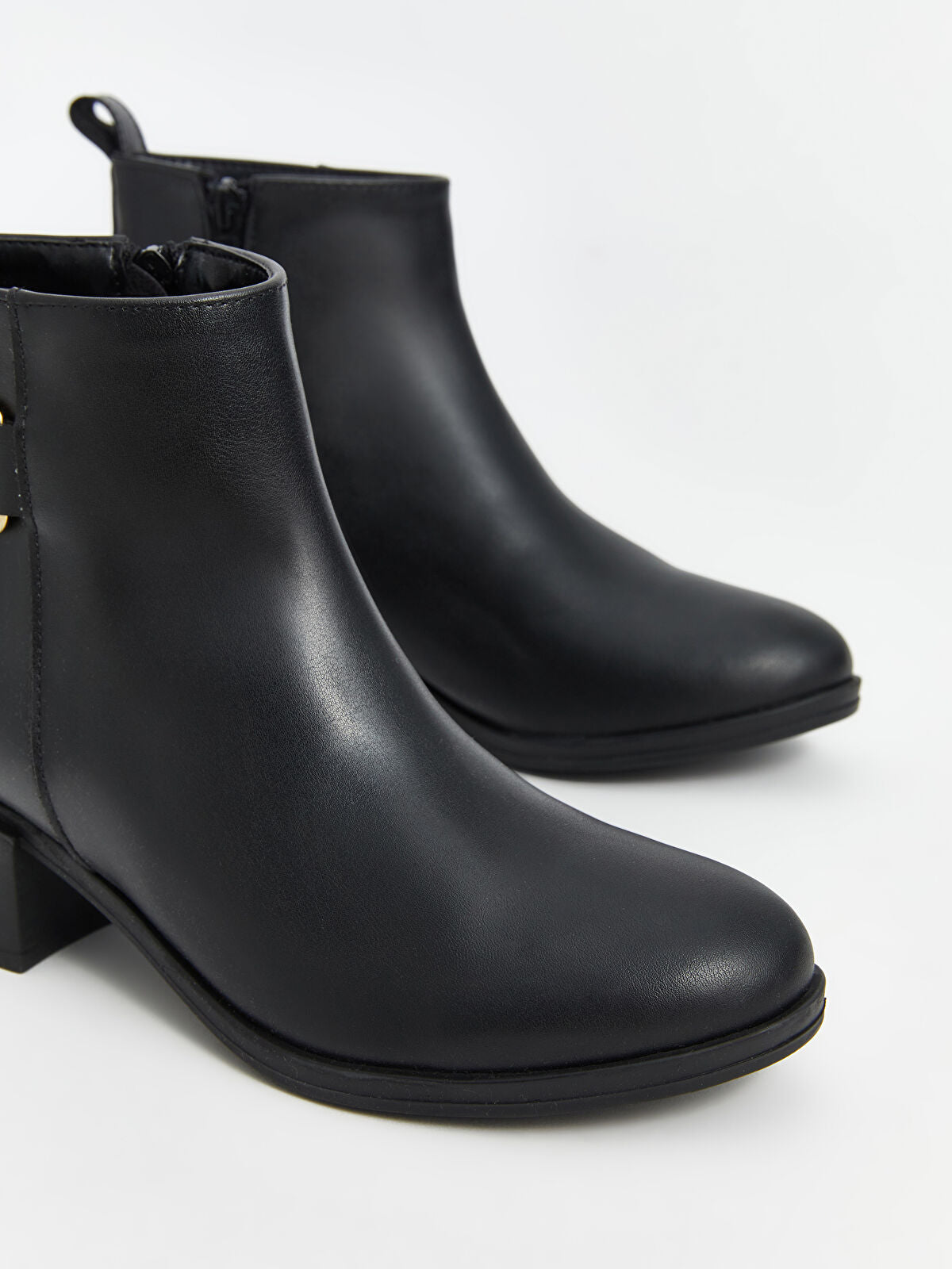 Leather-Look Women's Ankle Boot